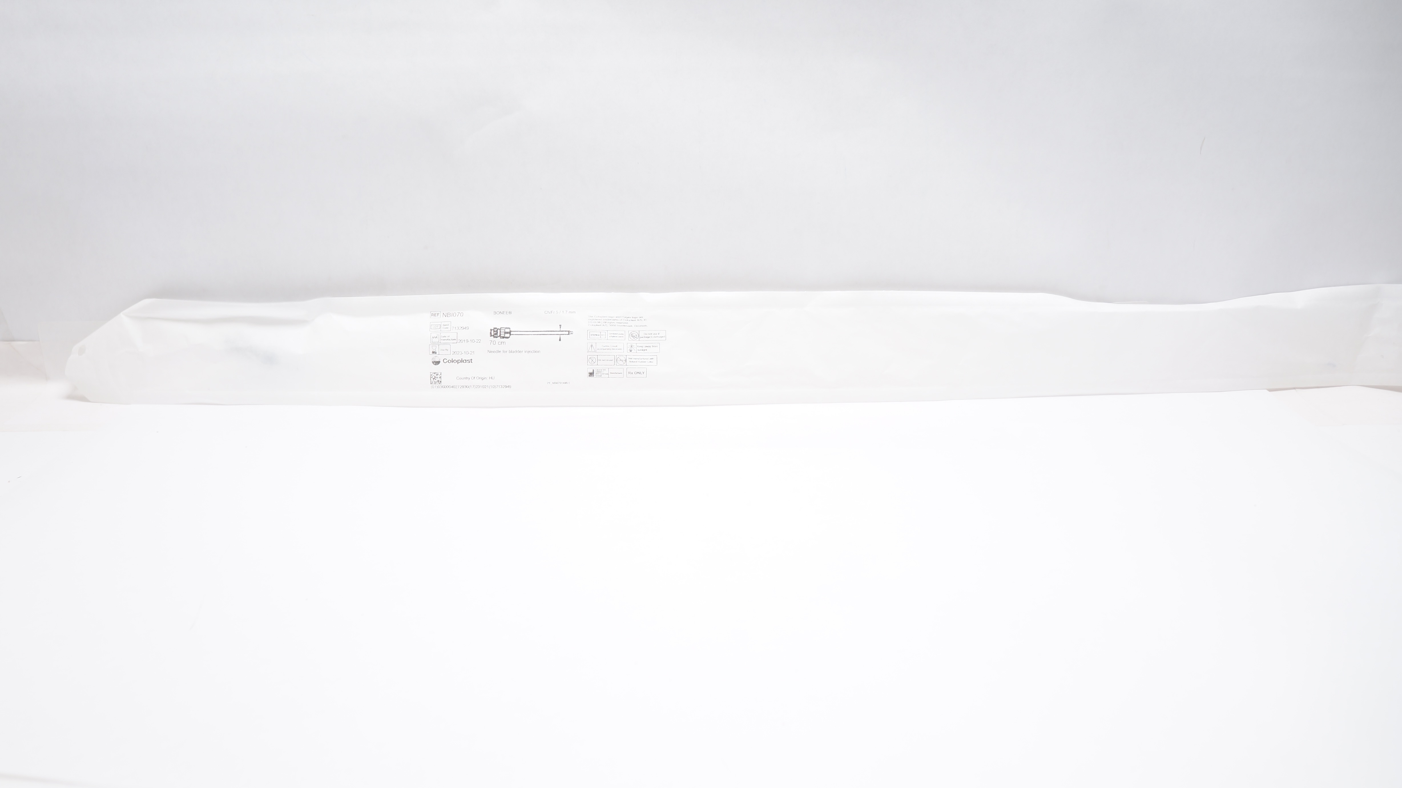 Coloplast NBI070 Bonee Ndle for Bladder Injection 5Ch/Fr x 70cm (x)