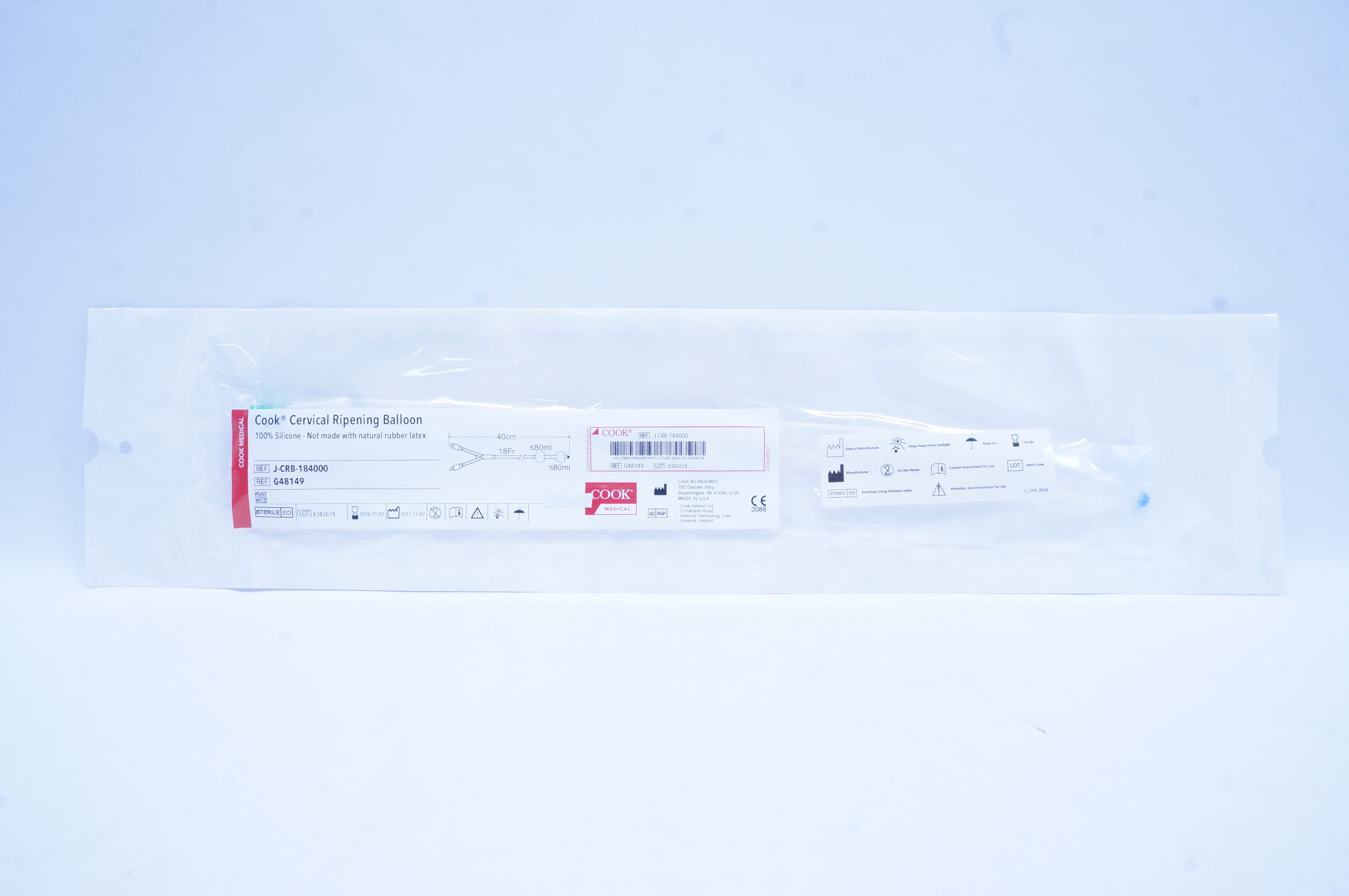 Cook Medical G48149 Cervical Ripening Balloon 18Fr x 40cm (x)
