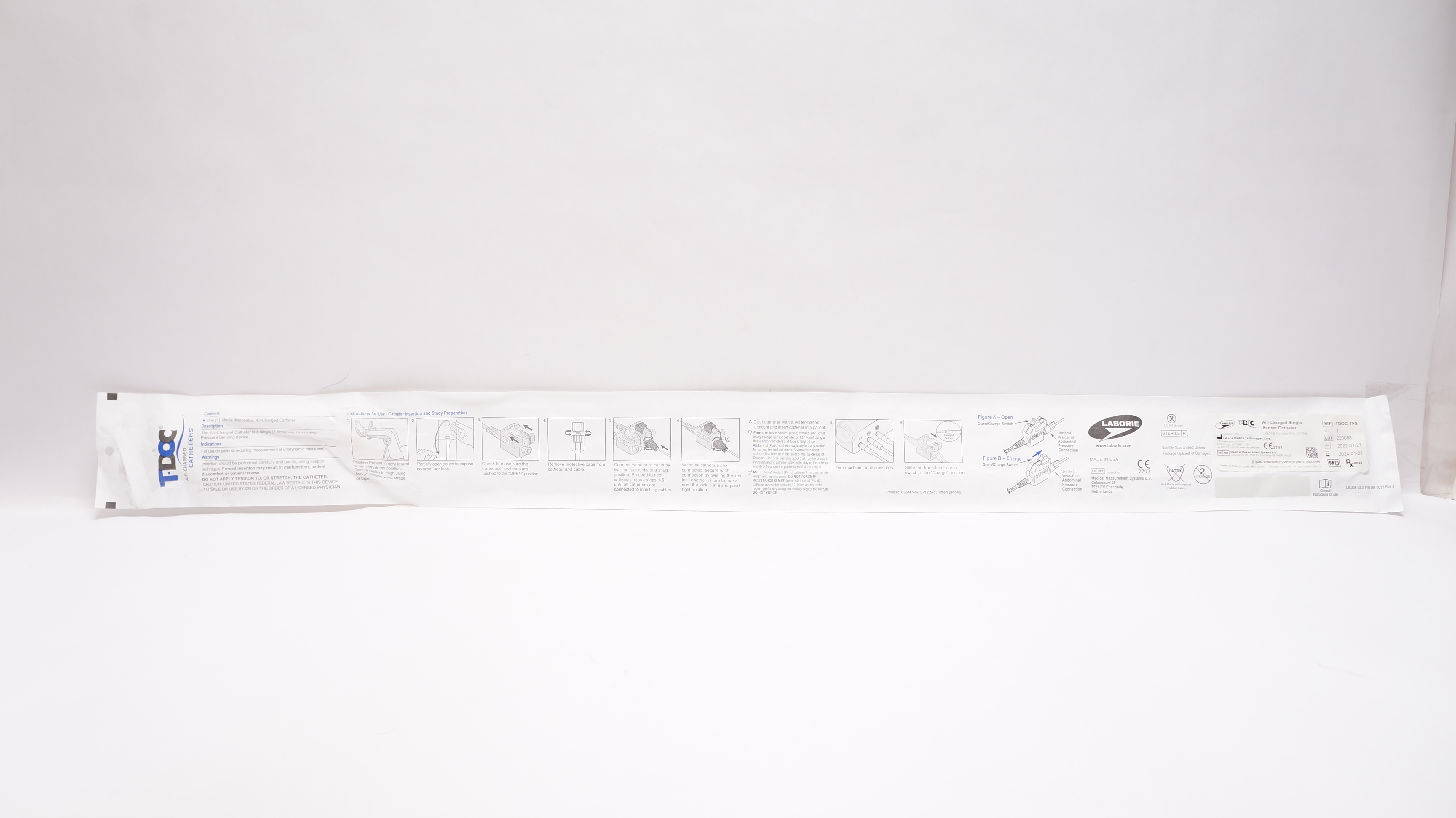 Laborie Medical TDOC-7FS Air-Charged Single Sensor Cath.