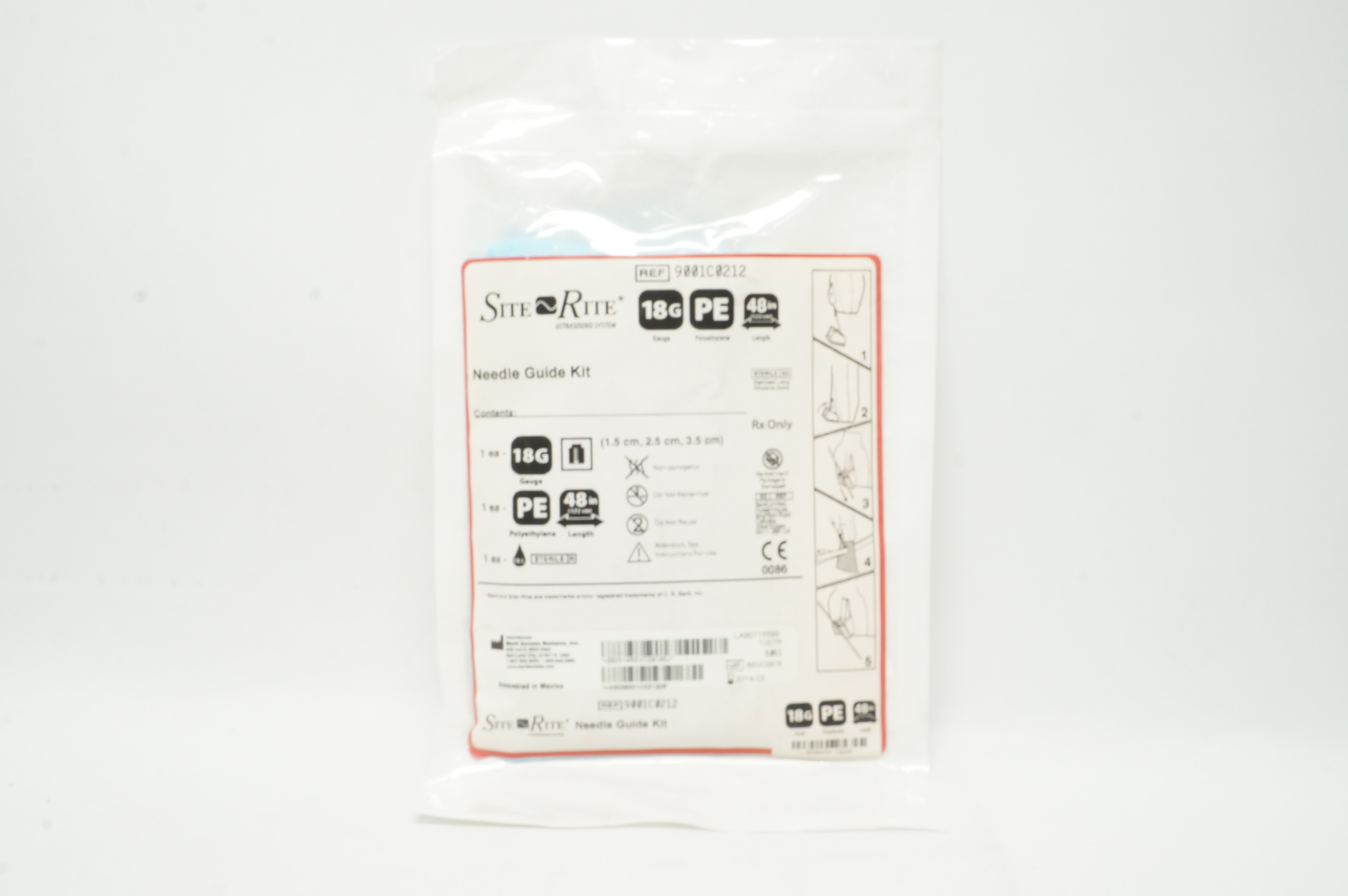 Bard 9001C0212 Site Rite Ndle Guide Kit 18G PE 48 inch (x)