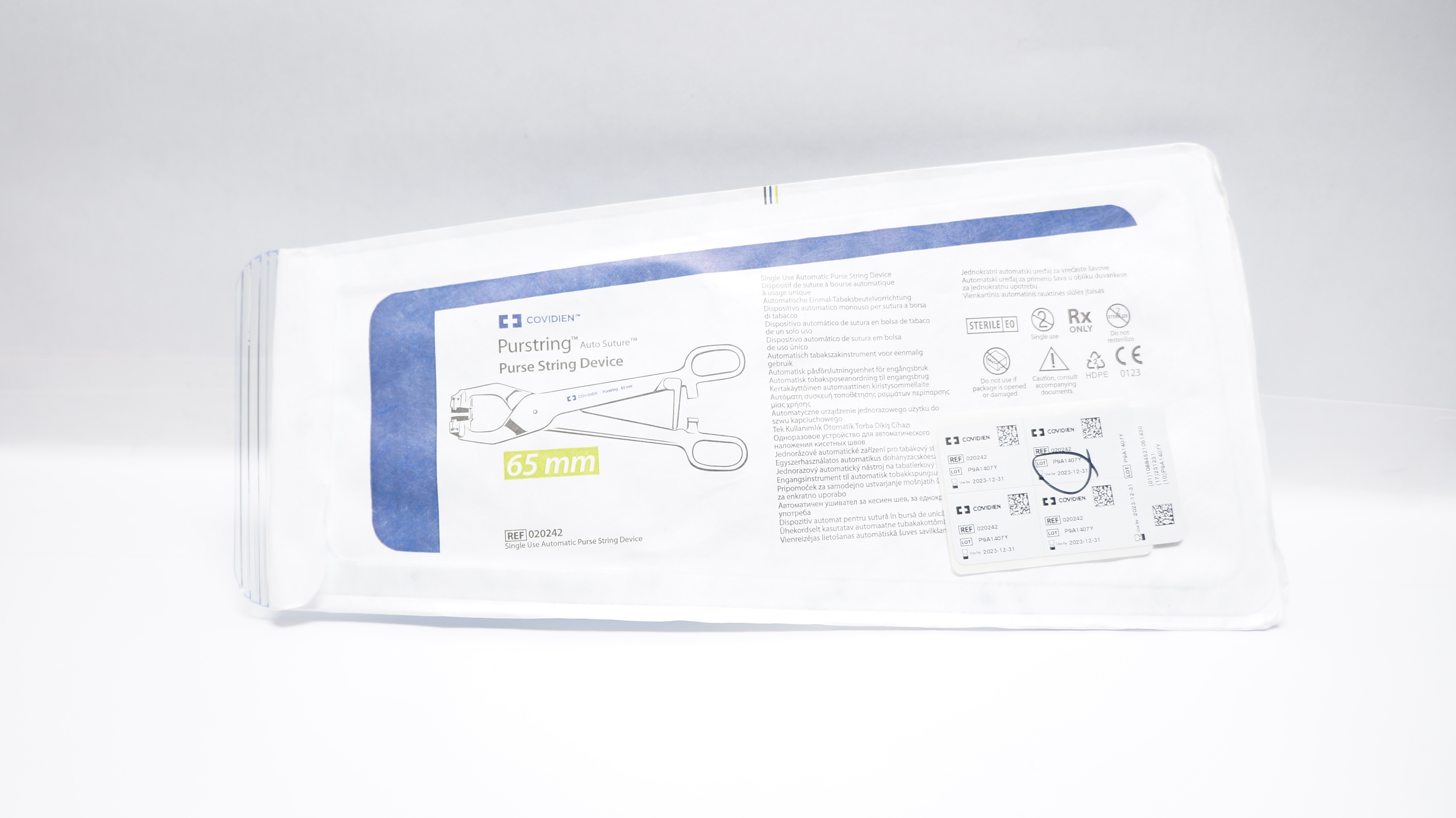 Covidien 020242 Purstring AutoSuture Purse String Device 65mm (x)