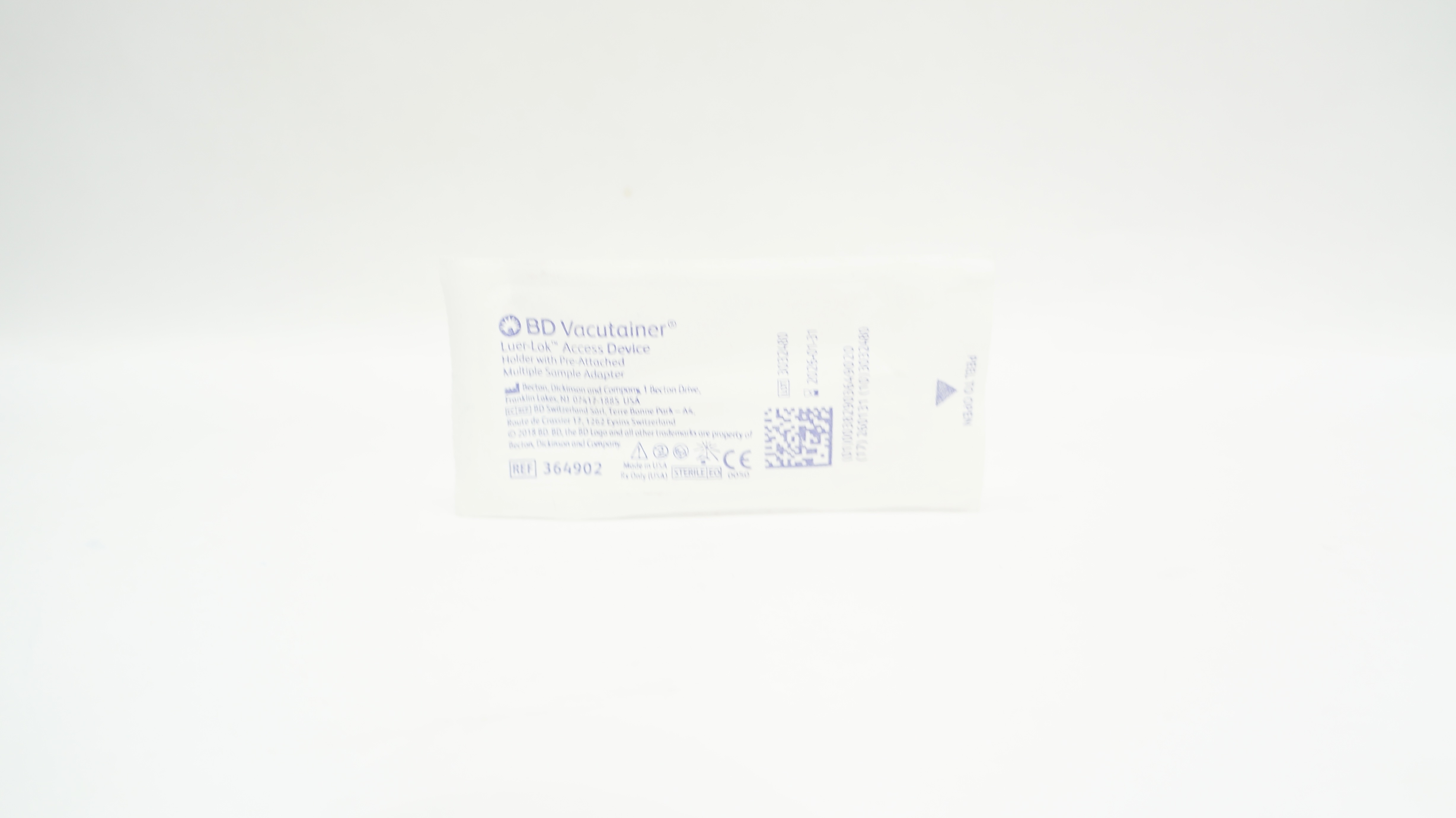 BD 364902 Vacutainer Luer-Lok Access Device Holder w/Multiple Sample Adapter