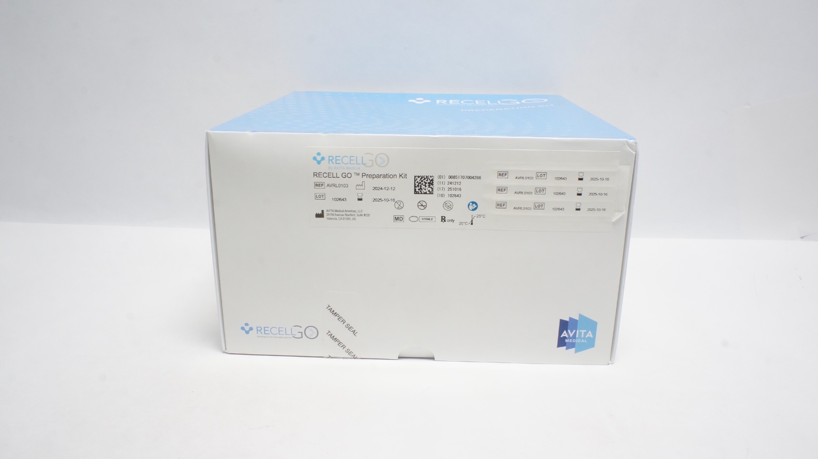 AVITA Medical AVRL0103 RECELL GO Preparation Kit