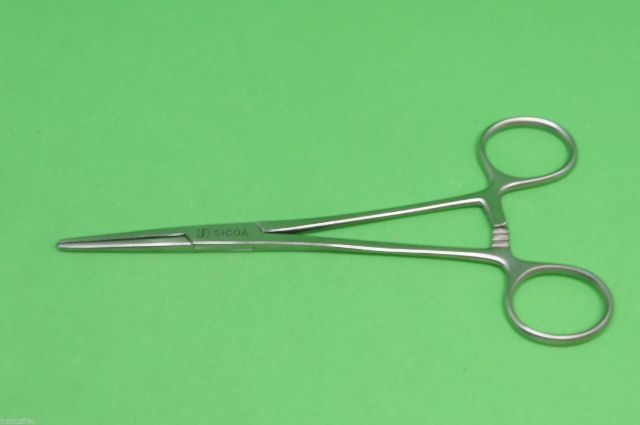 Sicoa Forceps Hemo Rankin Straight Jaw 1.406in Jaw Lg 6-6.5in o/a Length 