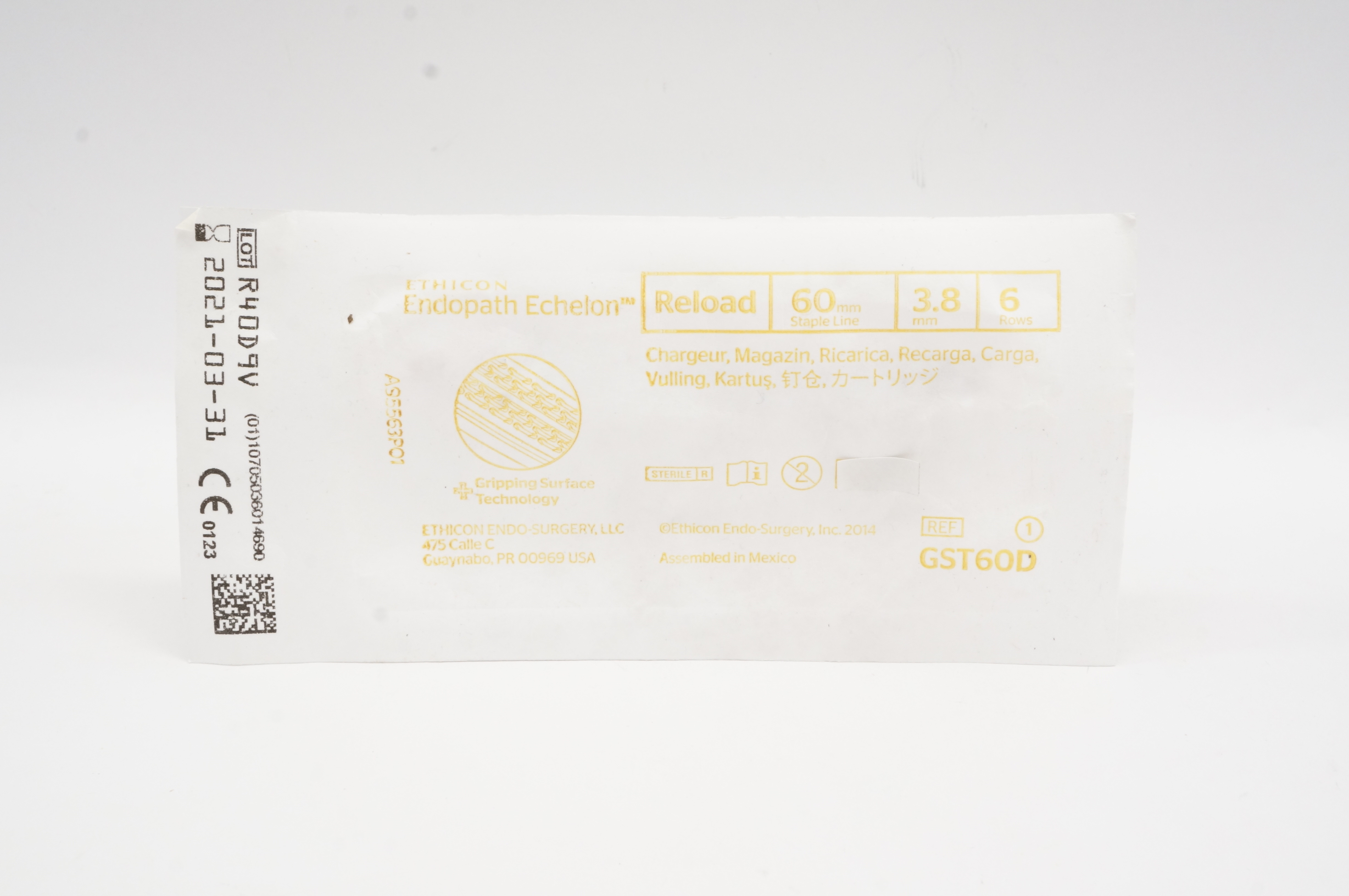 Ethicon GST60D Endopath Echelon Reload 60mm 3.8mm 6 Rows (x)