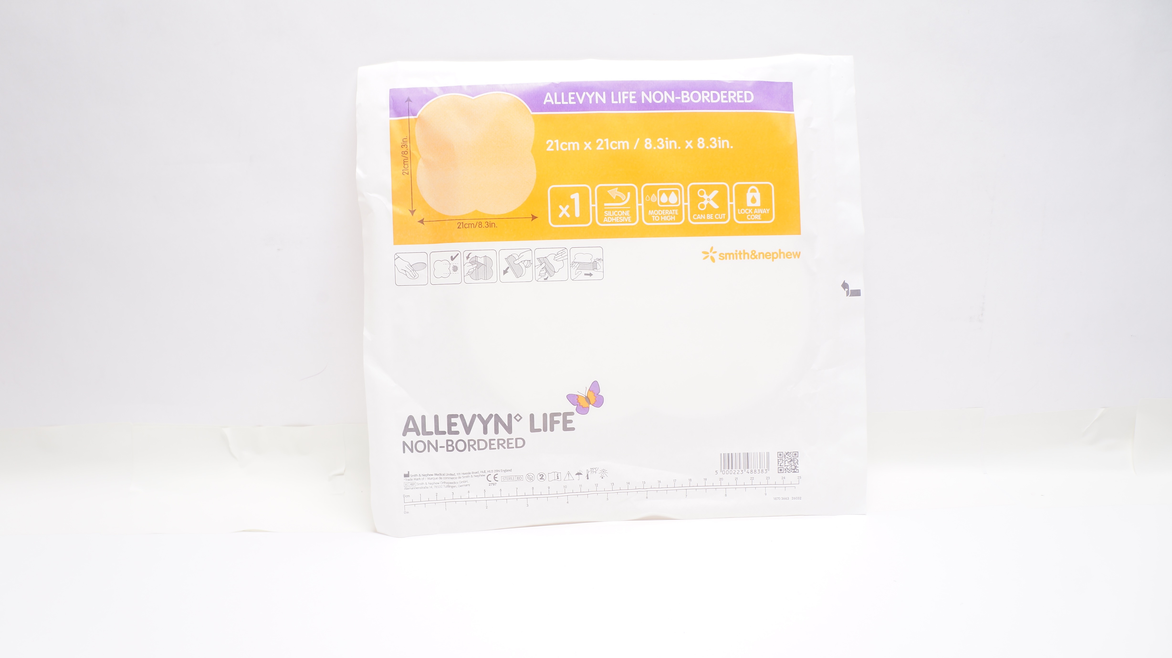 Smith & Nephew 66801750 Allevyn Life Non Bordered  8.3inch x 8.3inch