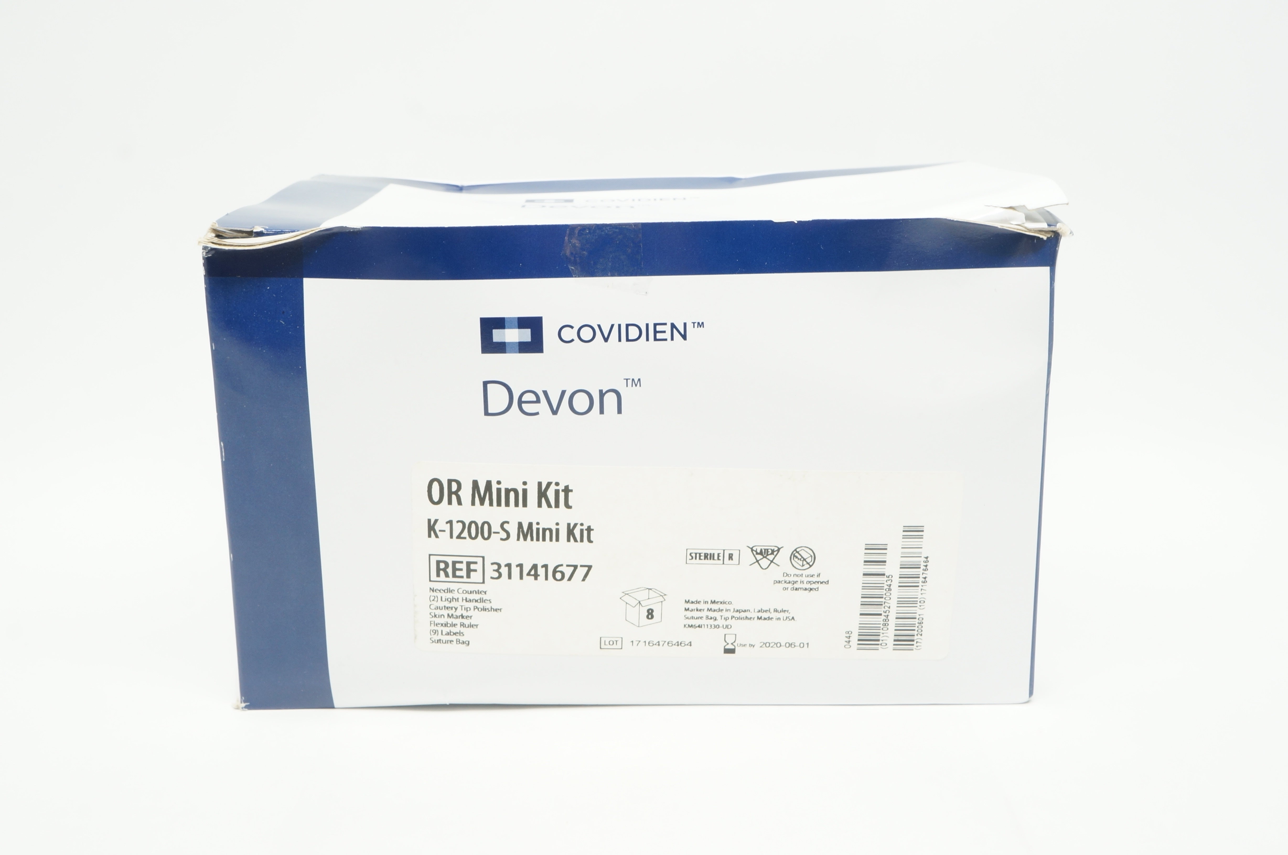 Covidien 31141677 Devon OR Mini Kit K-1200-S (x) - Box of 8