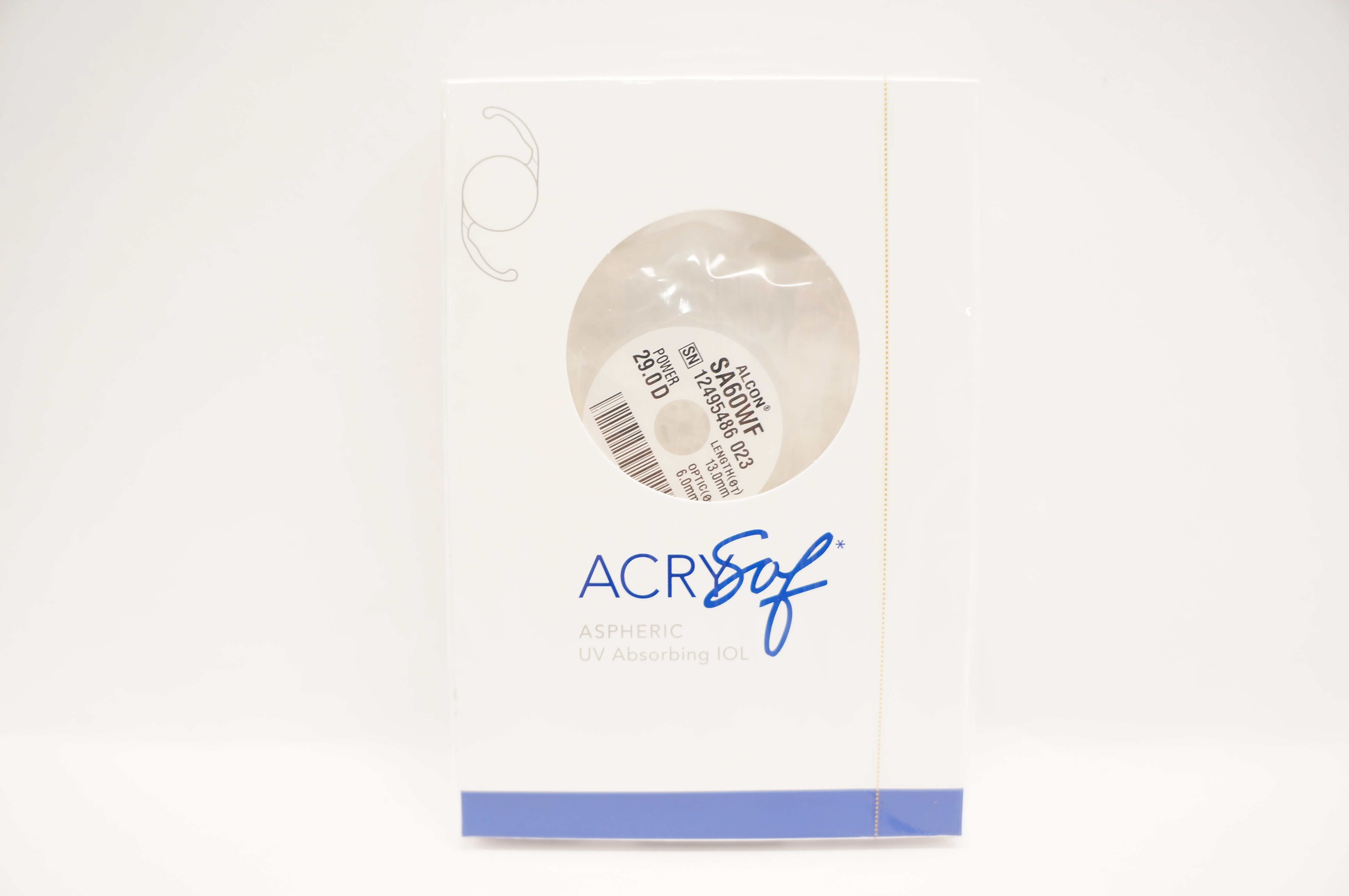 Alcon SA60WF ACRYSof Aspheric Intraocular Lens 29.0D Length13.0mm Optic 6.0mm(x)