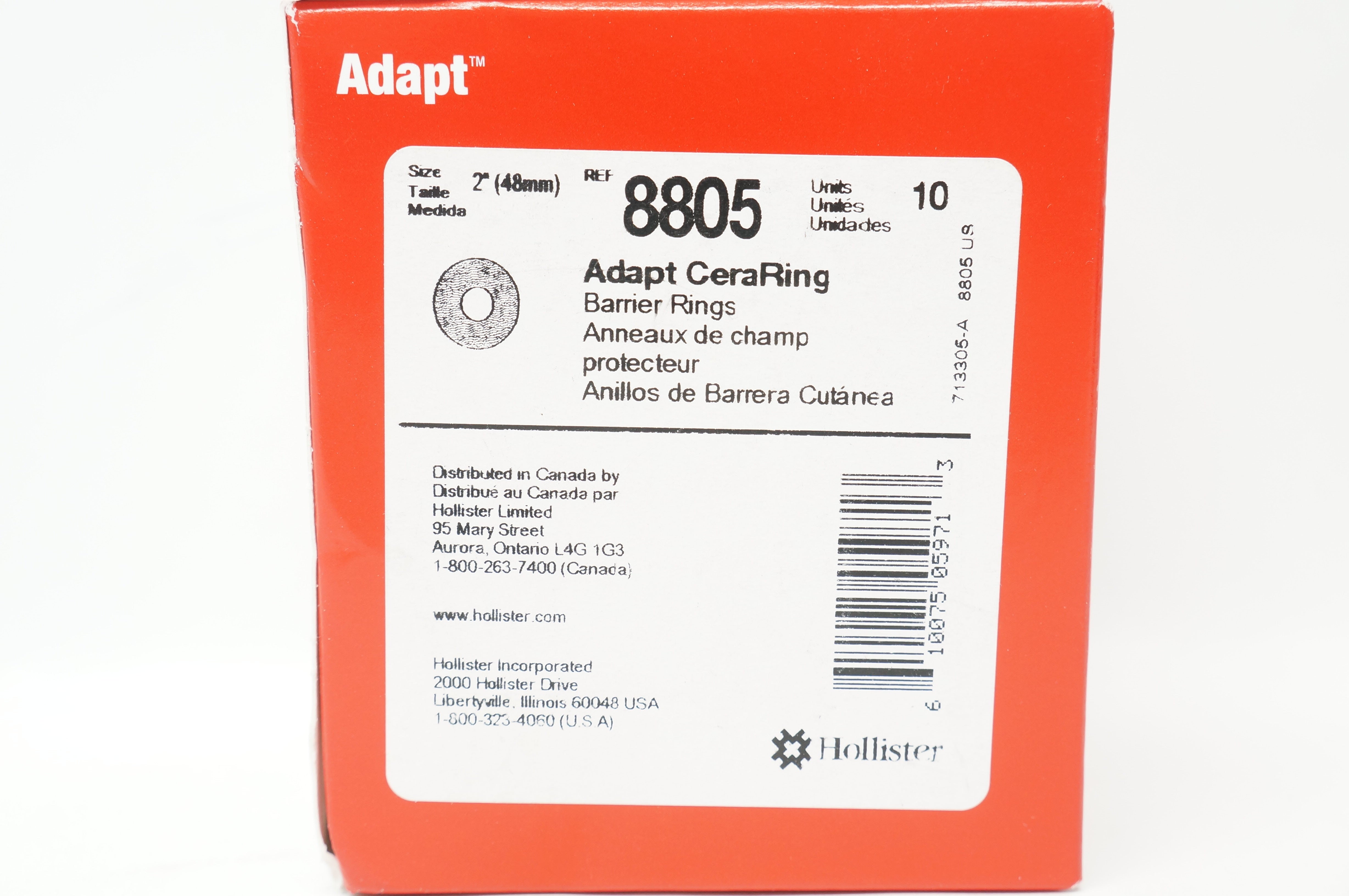 Hollister 8805 Adapt CeraRing Barrier Rings, Size 2inch - Box of 10