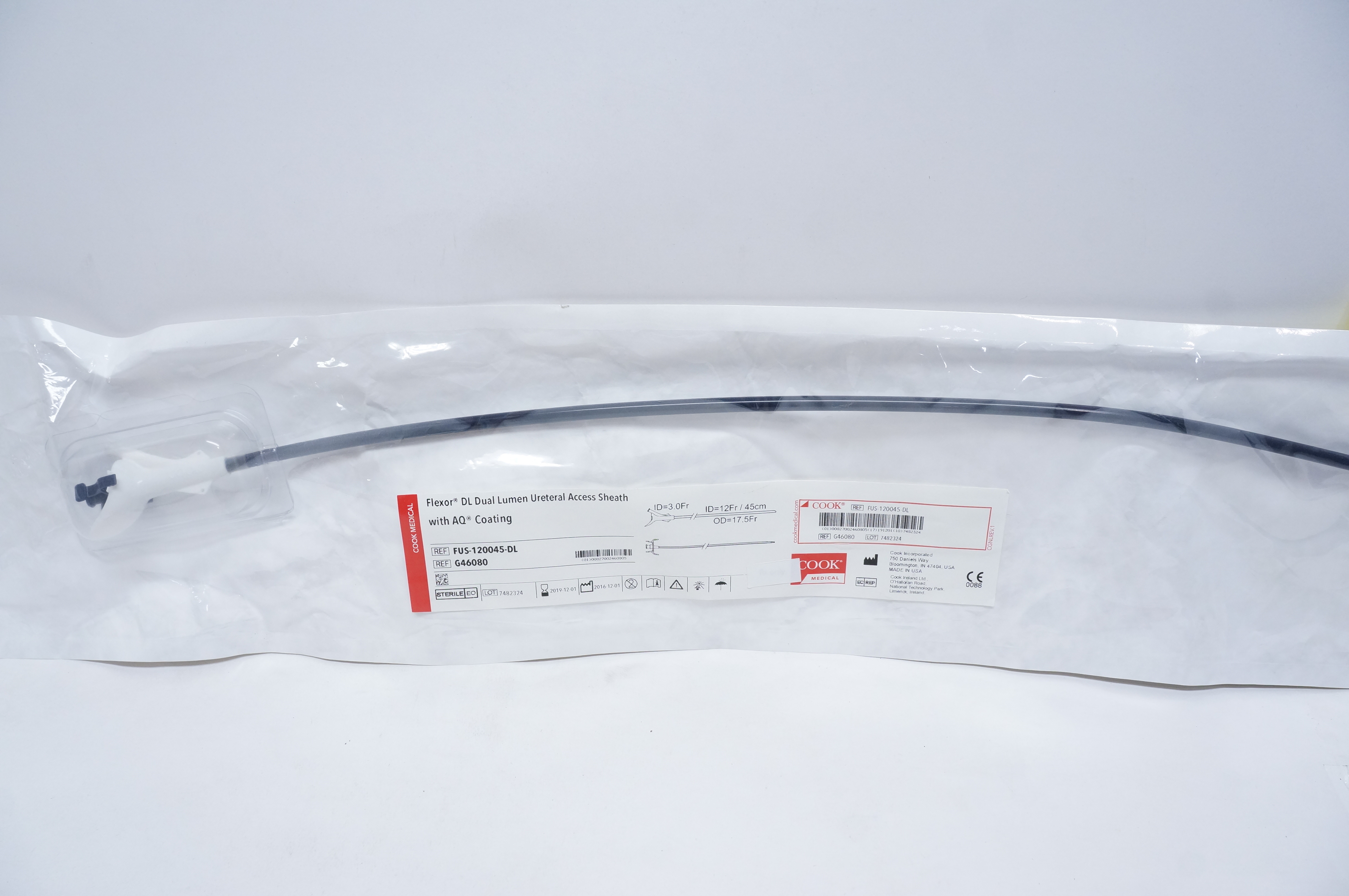 Cook Medical G46080 Flexor DL Dual Lumen Ureteral Access Sheath W/AQ Coating (x)