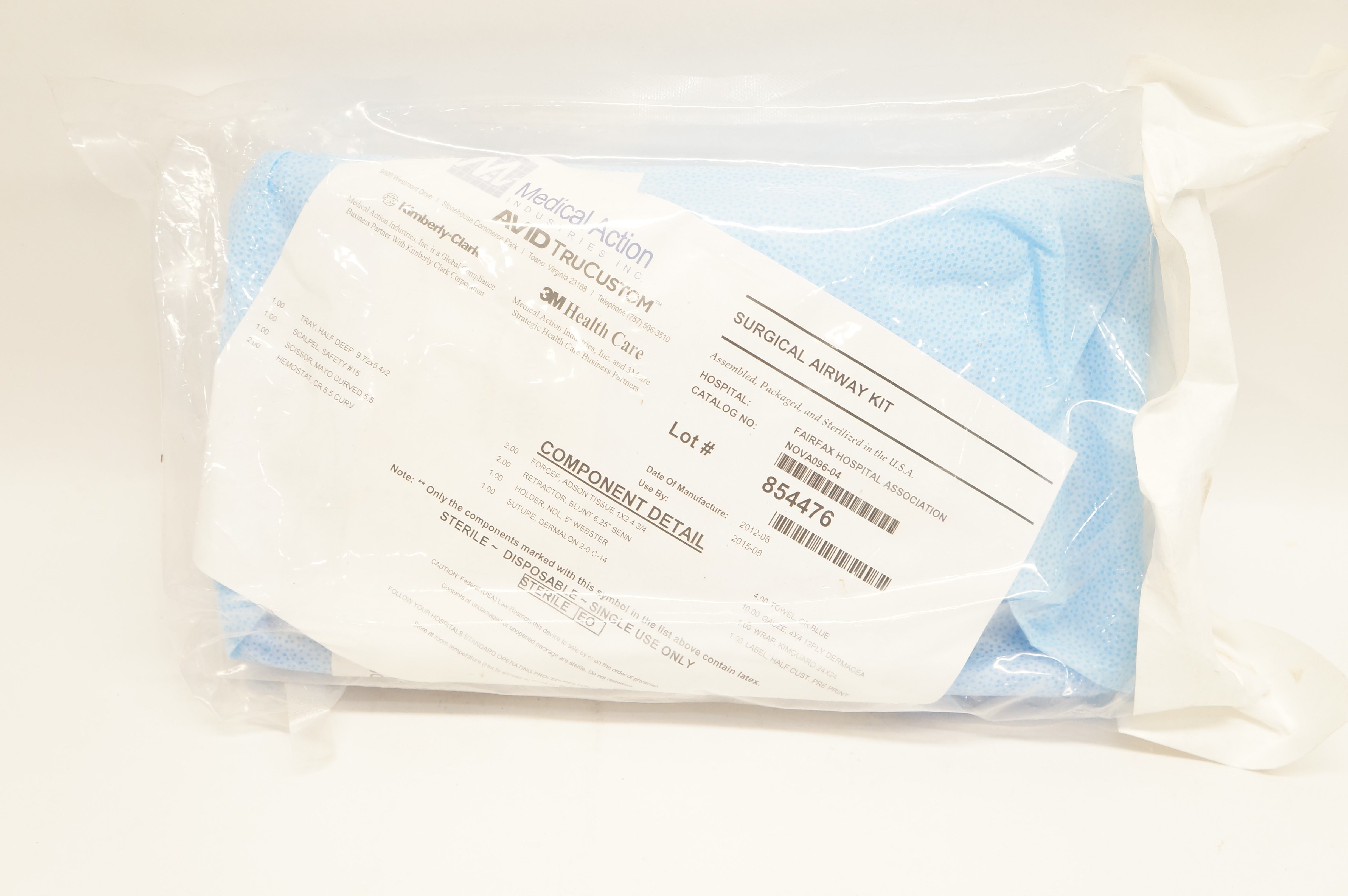 Medical Action NOVA096 Surgical Airway Kit, Steril, Disposable (x)