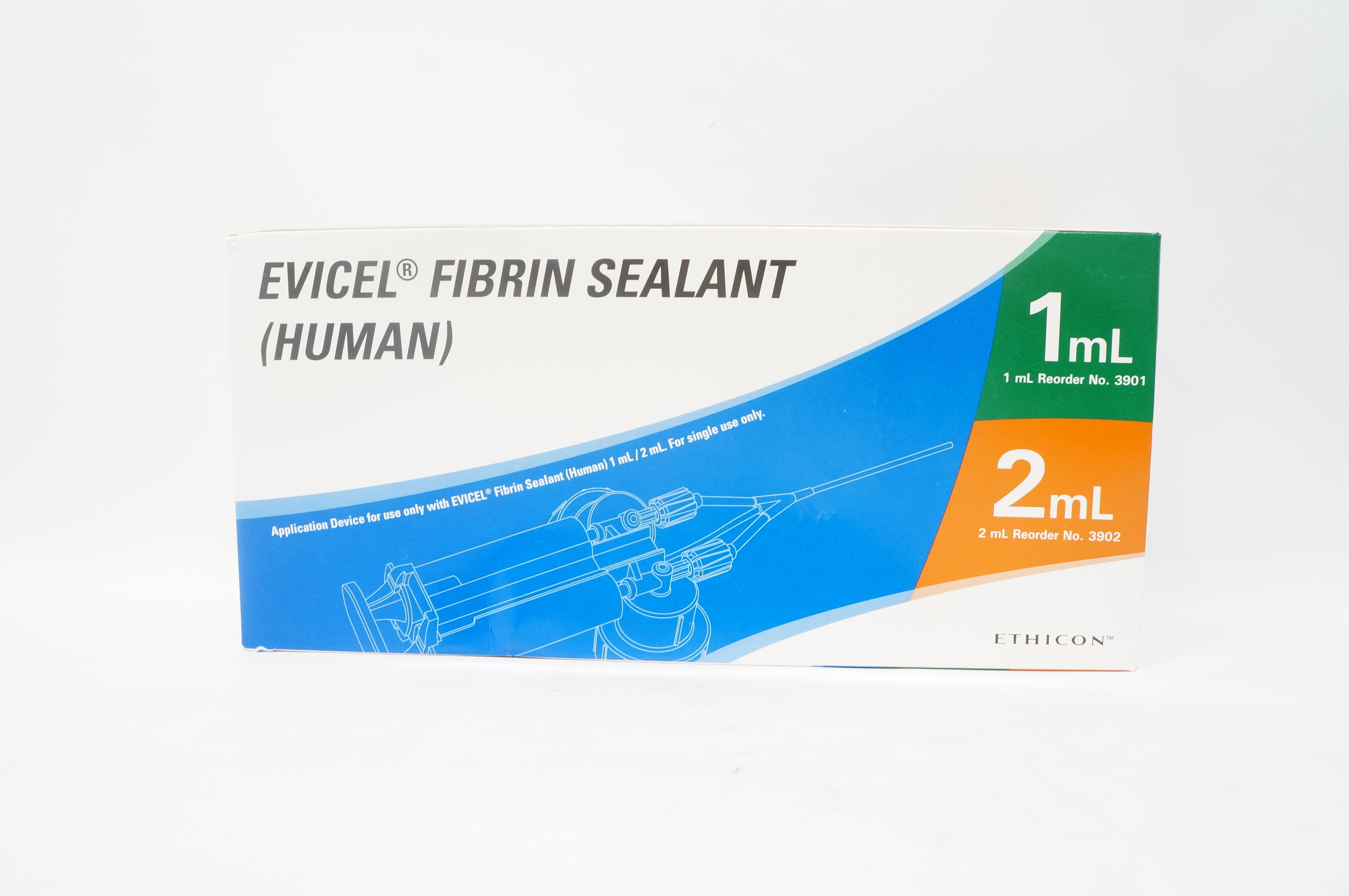 Ethicon 3901/2 Evicel Omrix Fibrin Sealant, Human 1mL/2mL Application Device