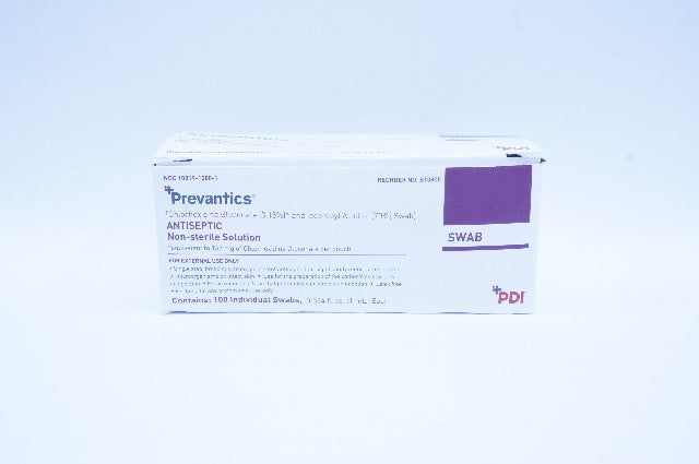 PDI B10800 Prevantics Antiseptic Swab - Box of 100