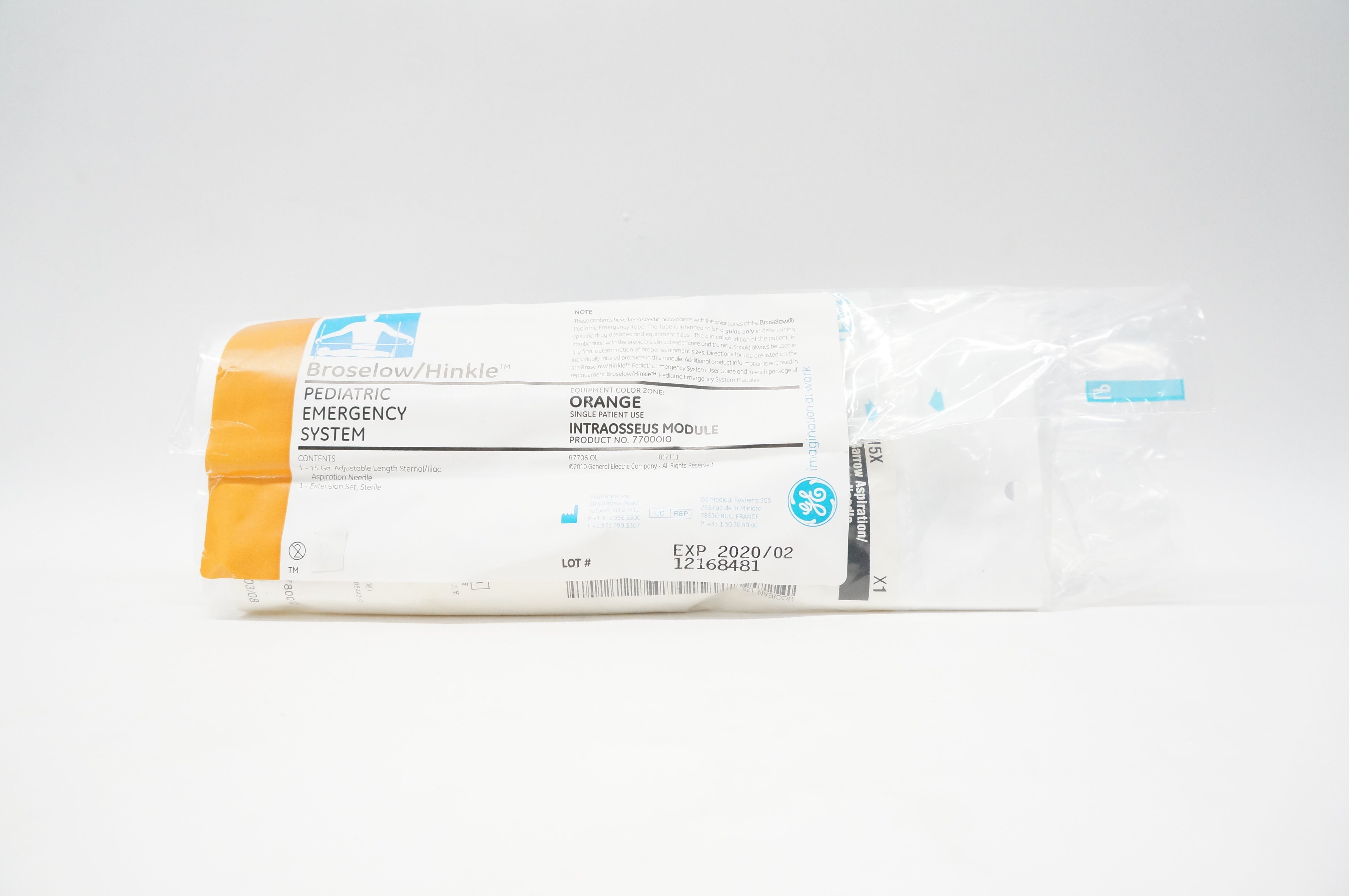 GE 7700OIO Broselow/Hinkle Pediatric Emergency System, Orange (x)