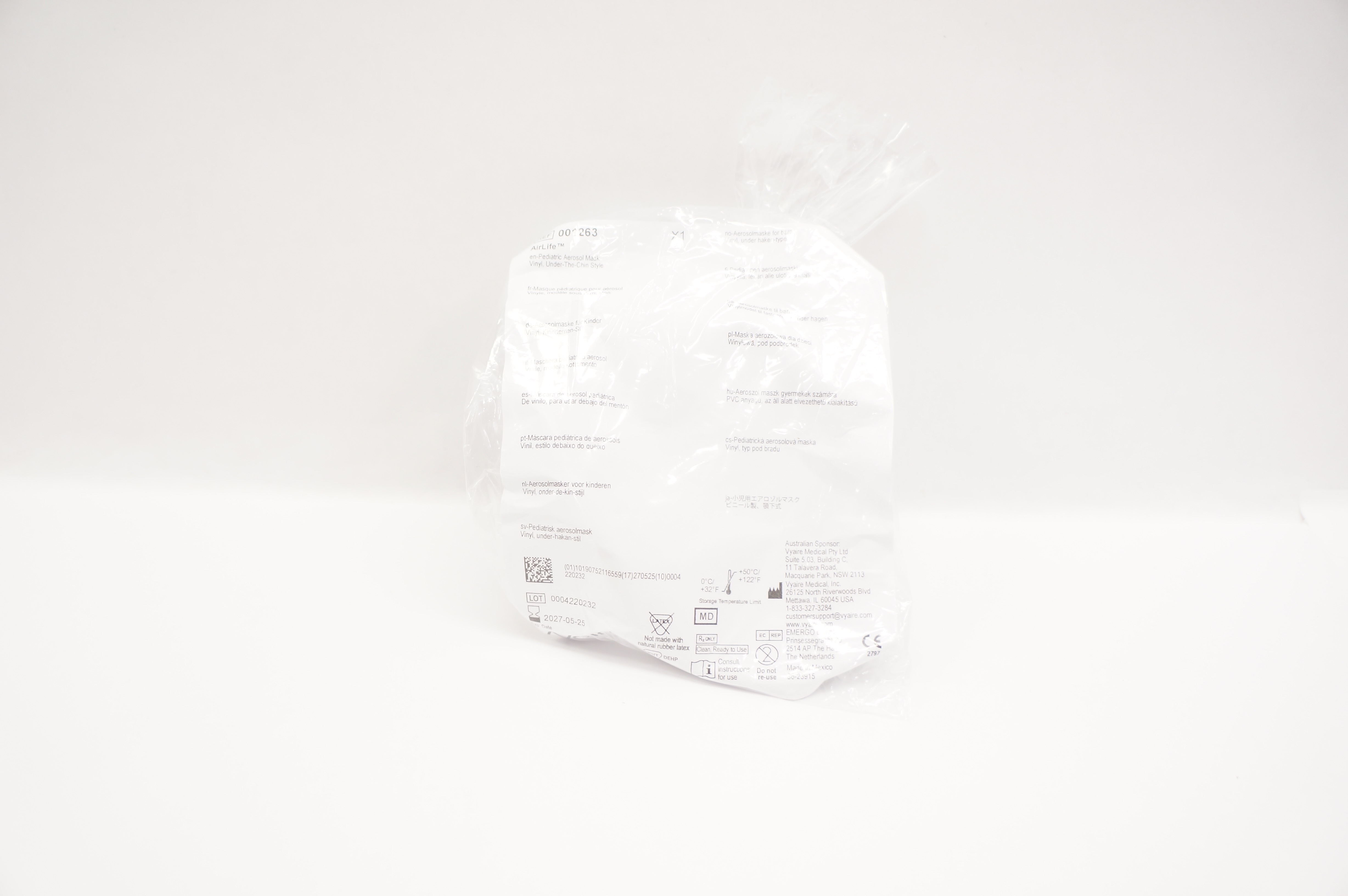 Vyaire 001263 AirLife Pediatric Aerosol Mask
