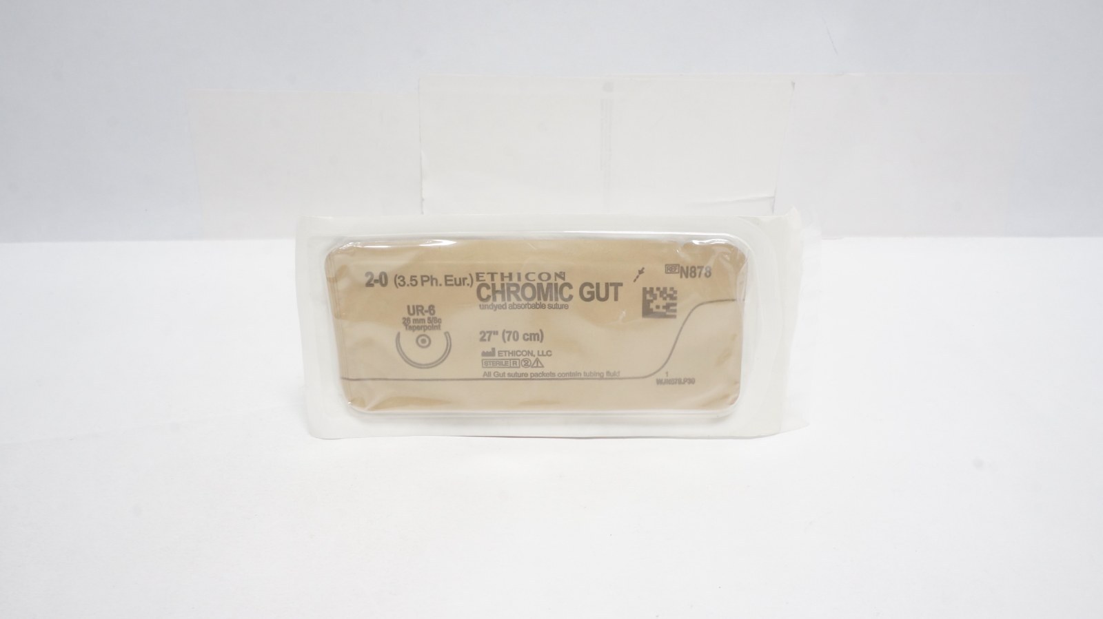 Ethicon N878 Chromic Gut Suture 2-0 27" UR-6 Taperpoint