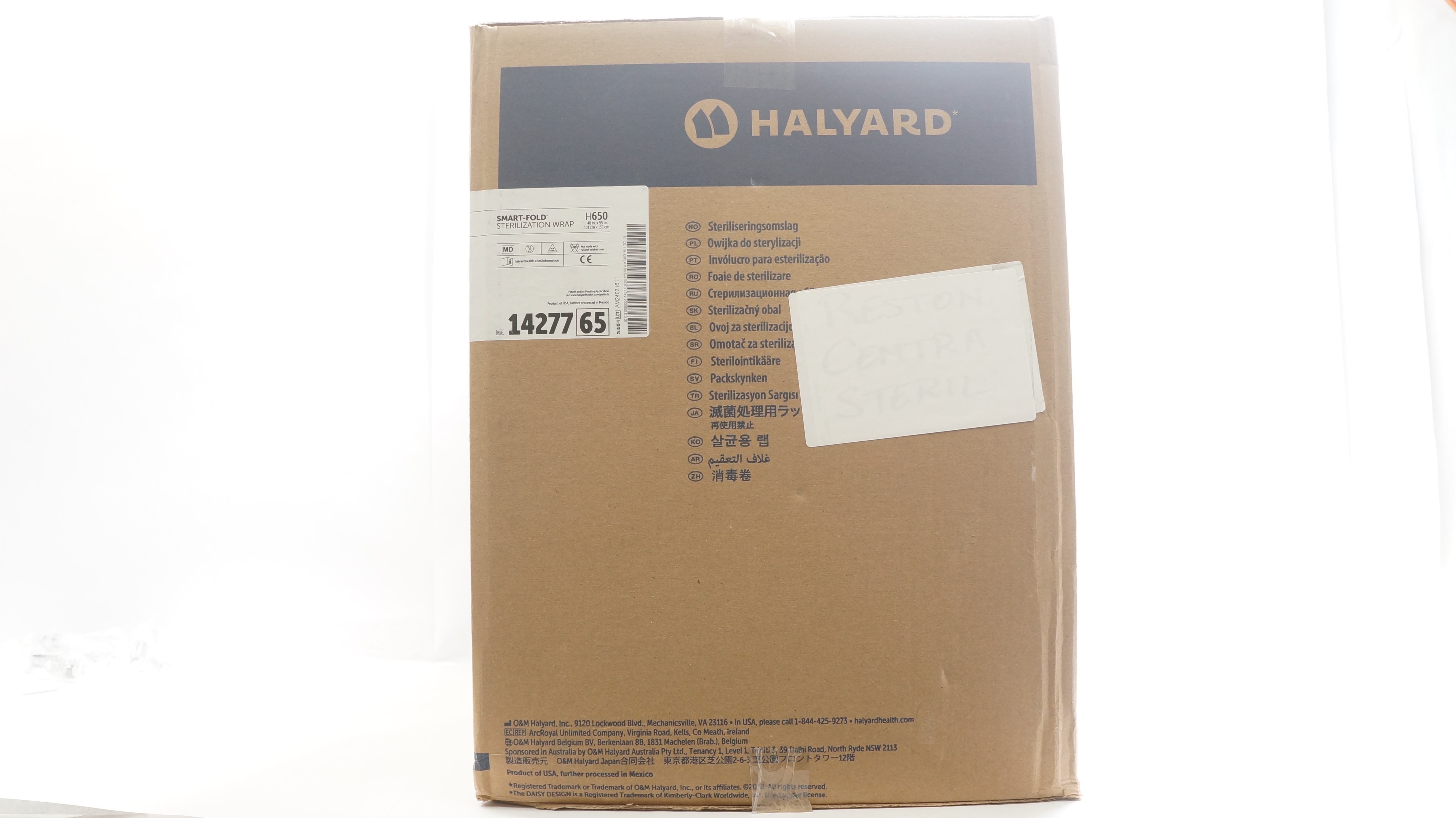 Halyard 1427765 Smart-Fold Sterilization Wrap 40inch x 55inch - Box of 48