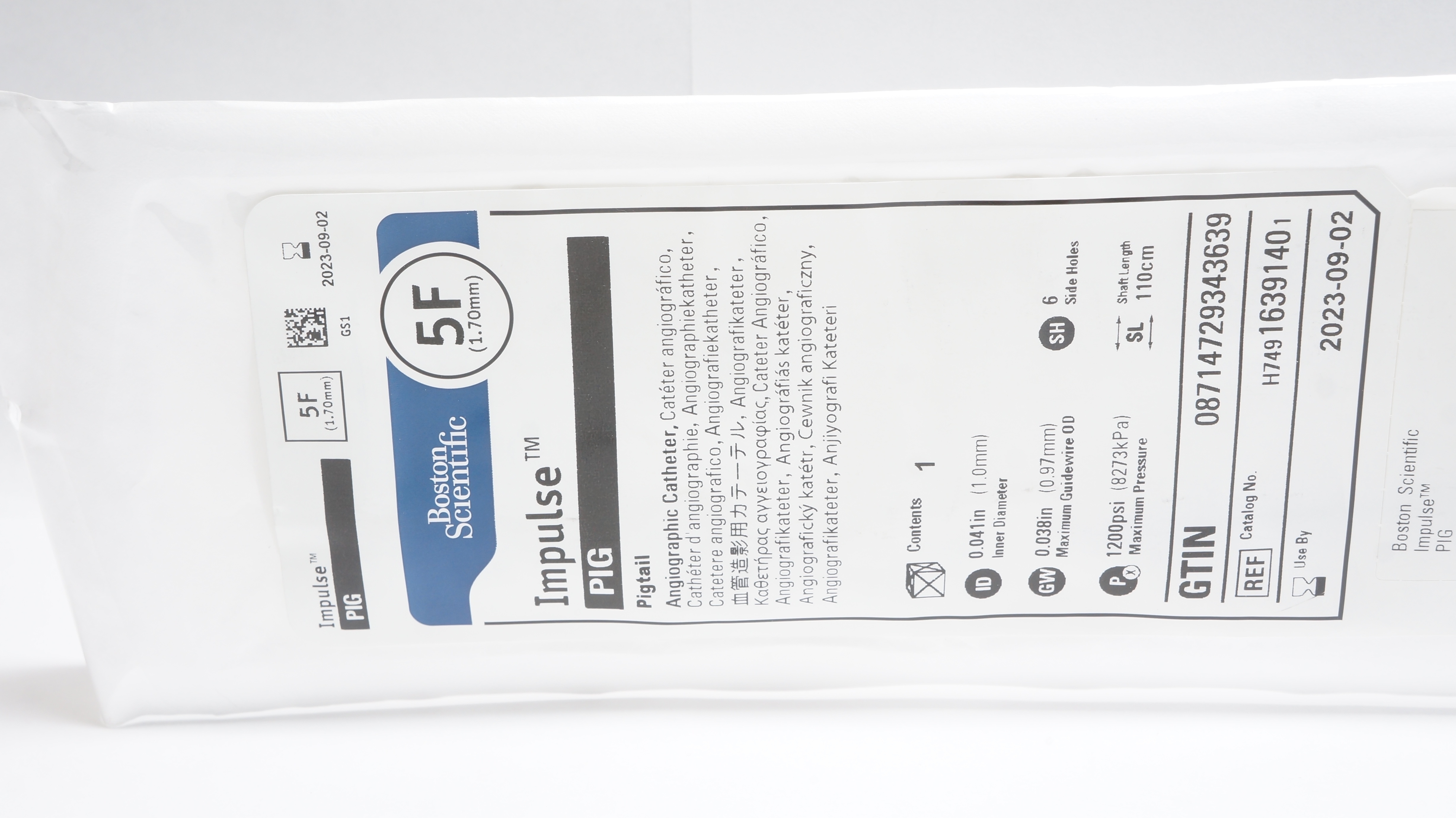 Boston Scientific H74916391401 Impulse Pigtail Angiographic Cath