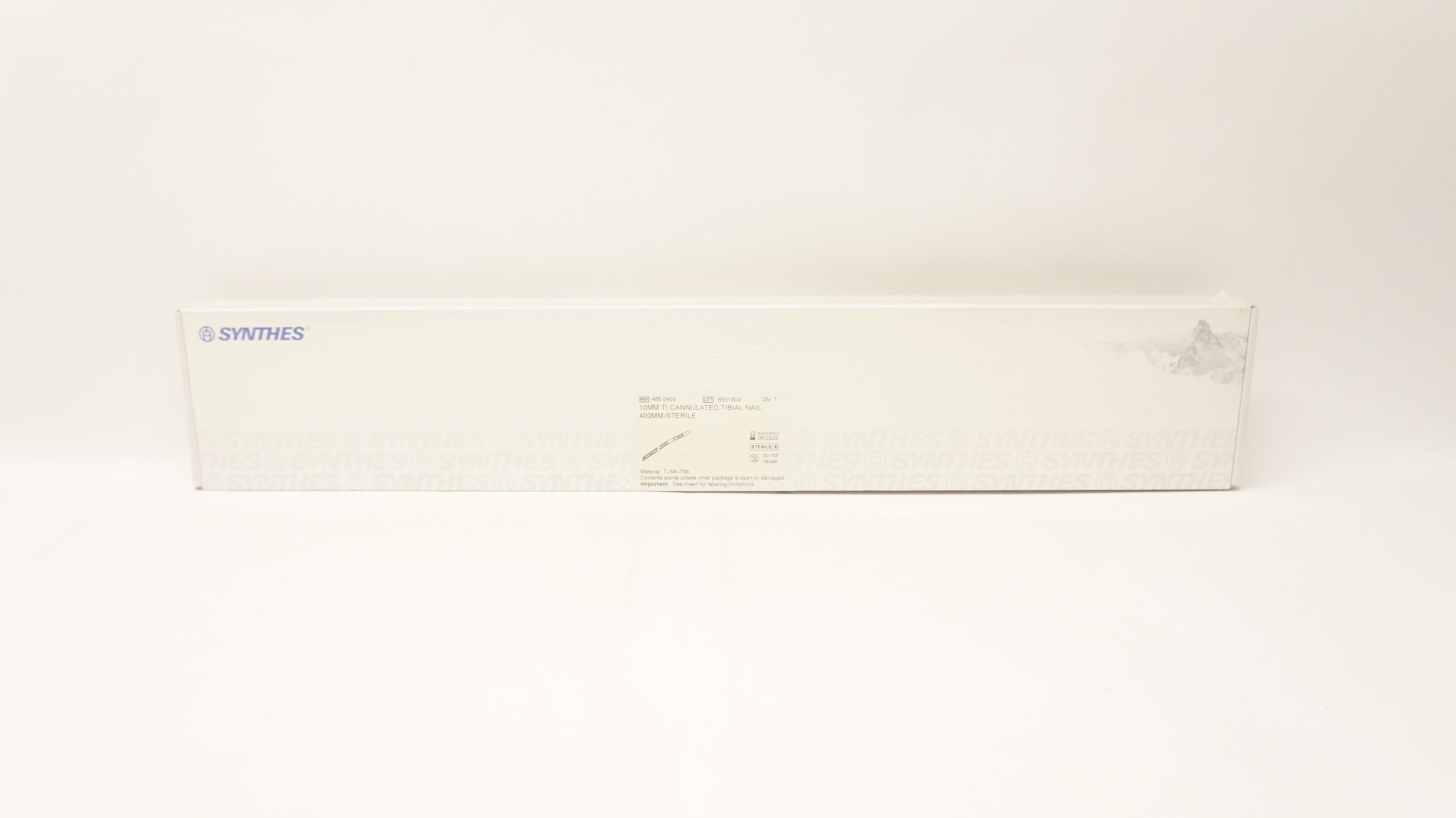 Synthes 485.040S 10mm Ti  Cannulated Tibial Nail 400mm