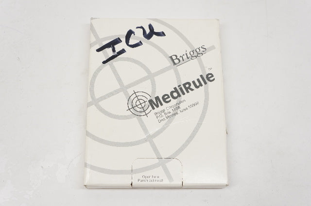 Briggs 6252 MediRule 4-1/2 inch x 6 inch Plastic Mabis