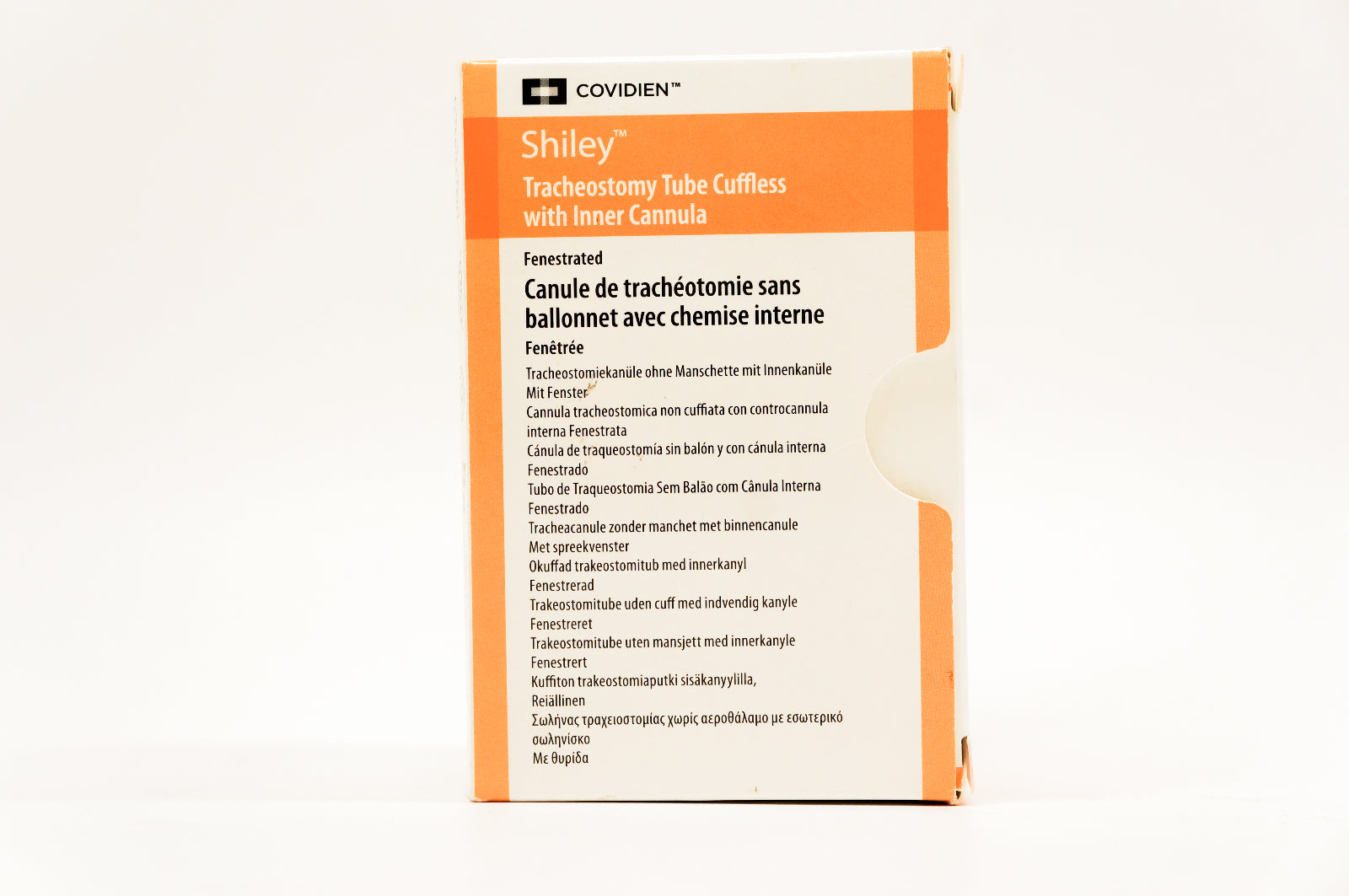 Covidien 8CFN Shiley Tracheostomy Tube Cuffless with Inner Cannula 7.6mm I.D.(x)