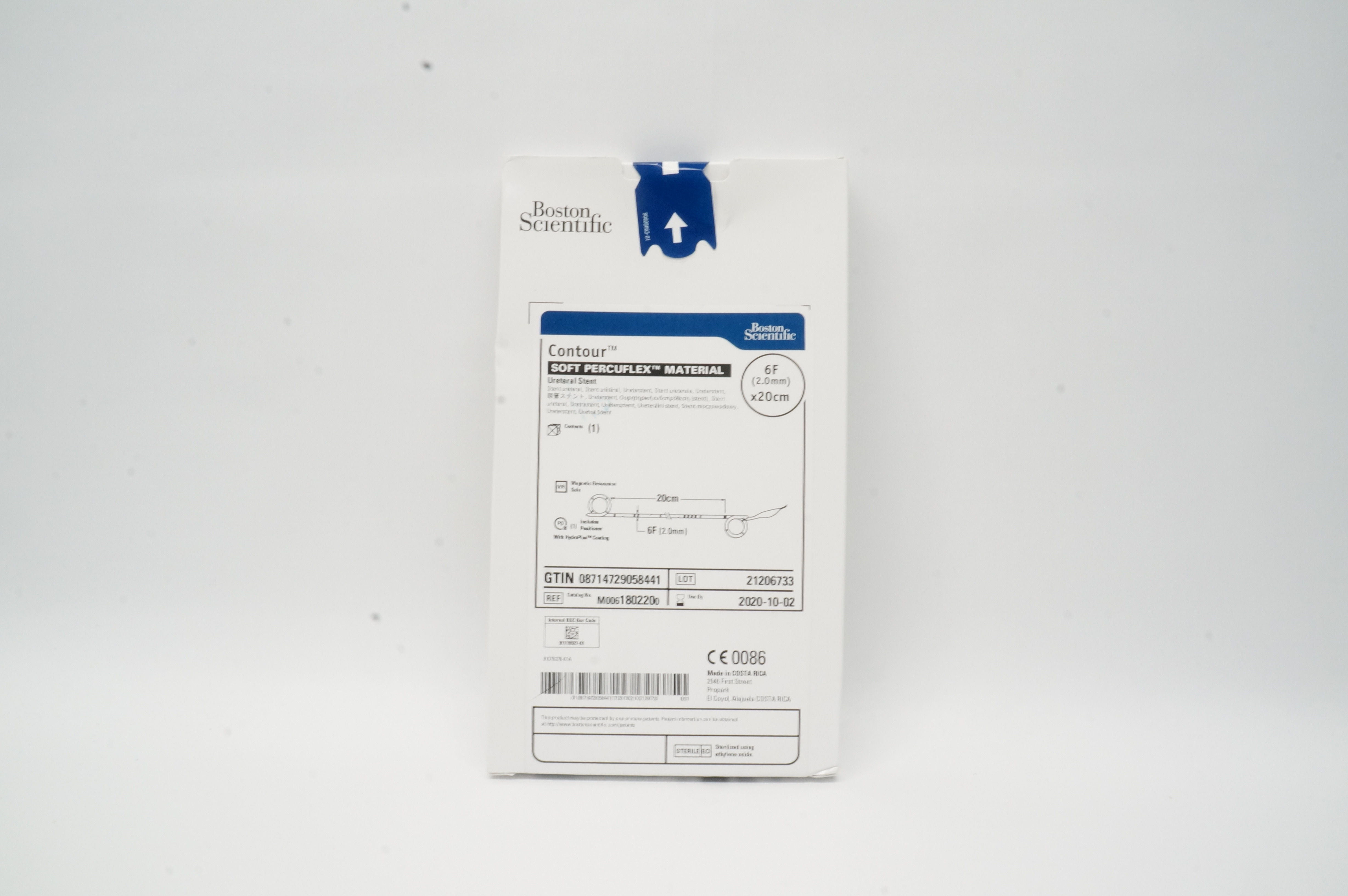 Boston Scientific 180220 Soft Percuflex Material, Ureteral Stnt 6F x 20cm (x)