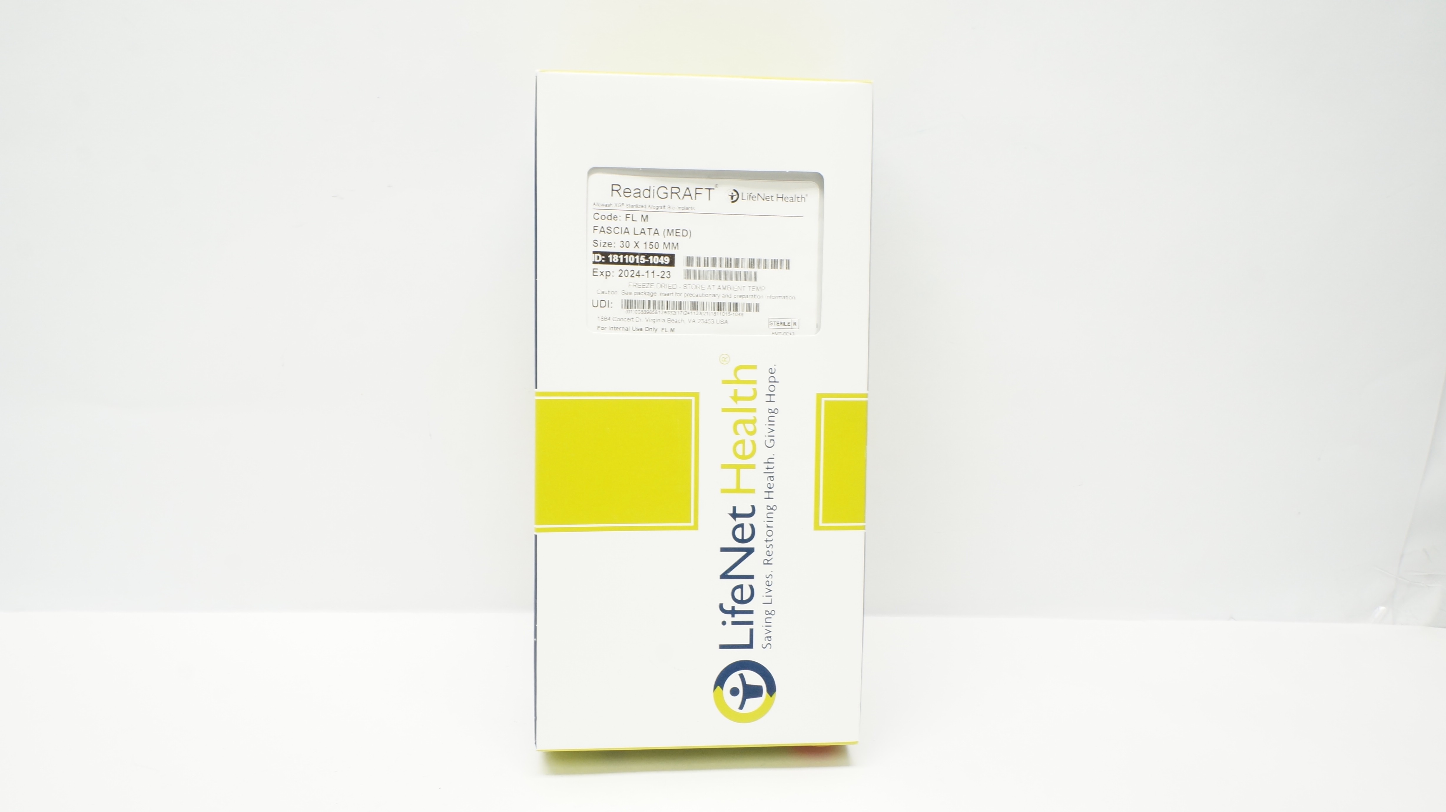 LifeNet Health FL M ReadiGRAFT  Fascia Lata, Medium 30mm x 150mm (x)