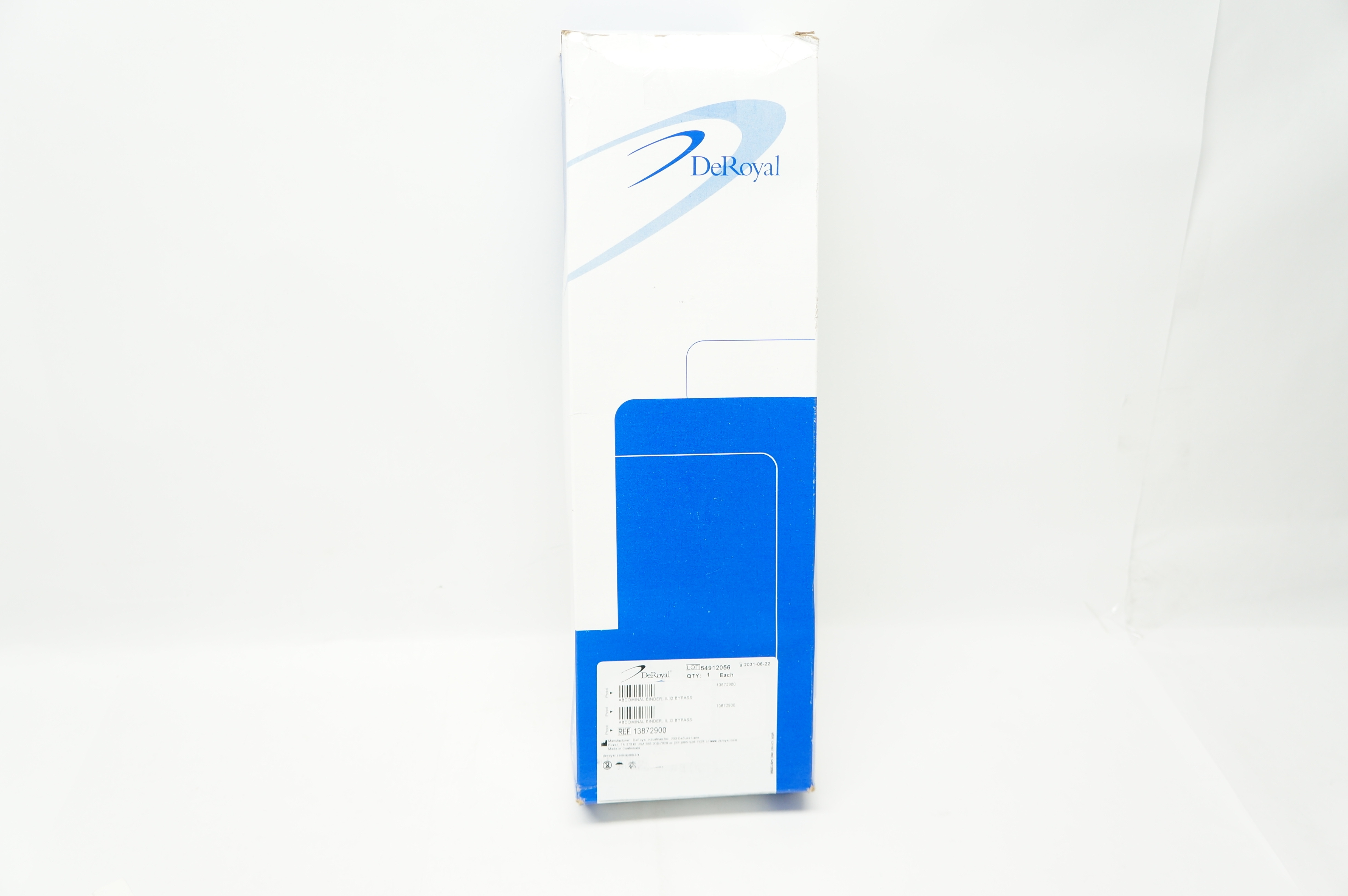 DeRoyal 13872900 Abdominal Binder ILIO Bypass, Universal/X-Long, 15inch