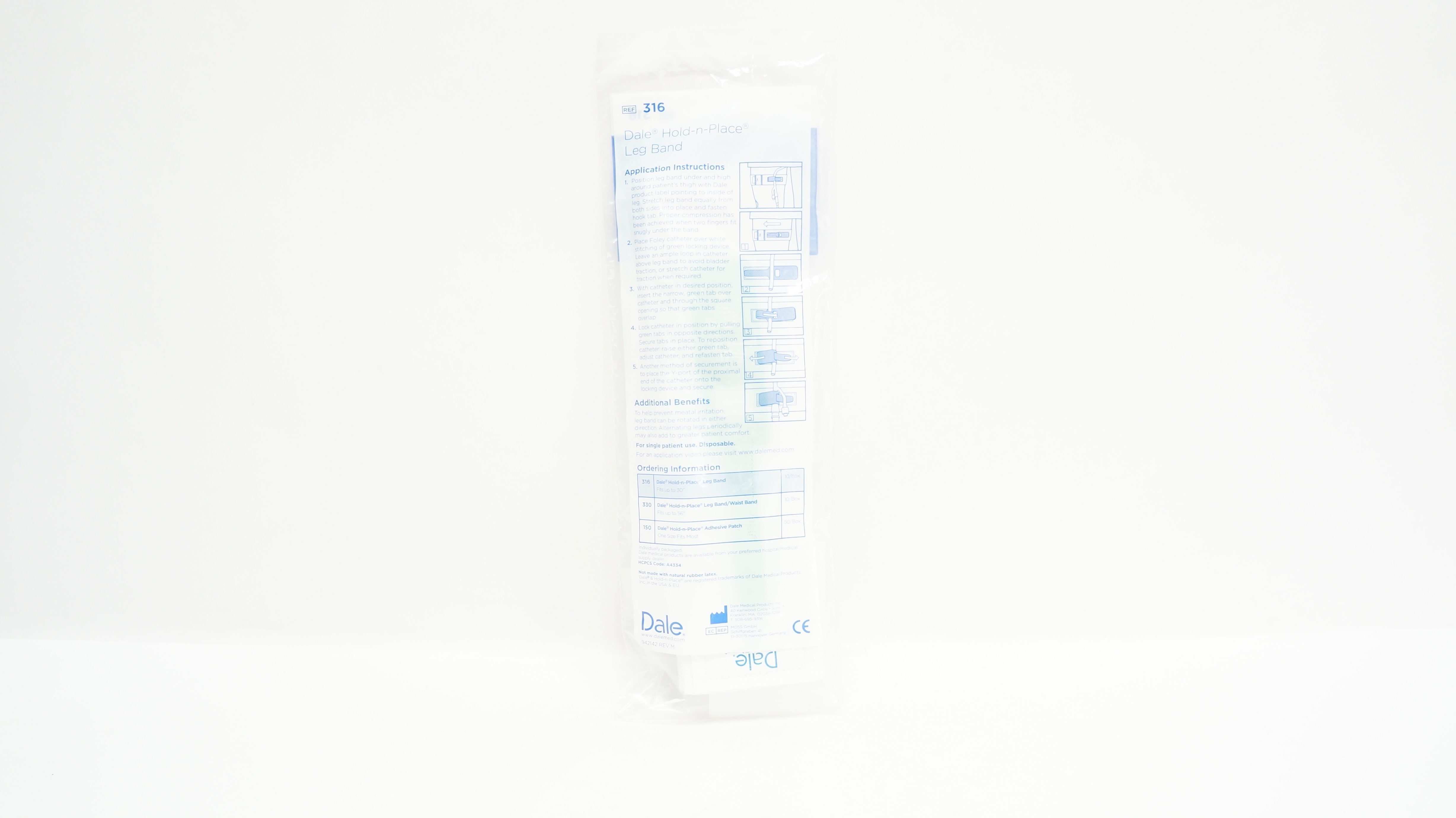 Dale Medical 316 Hold-n-Place Foley Cath. Leg Band 30inch