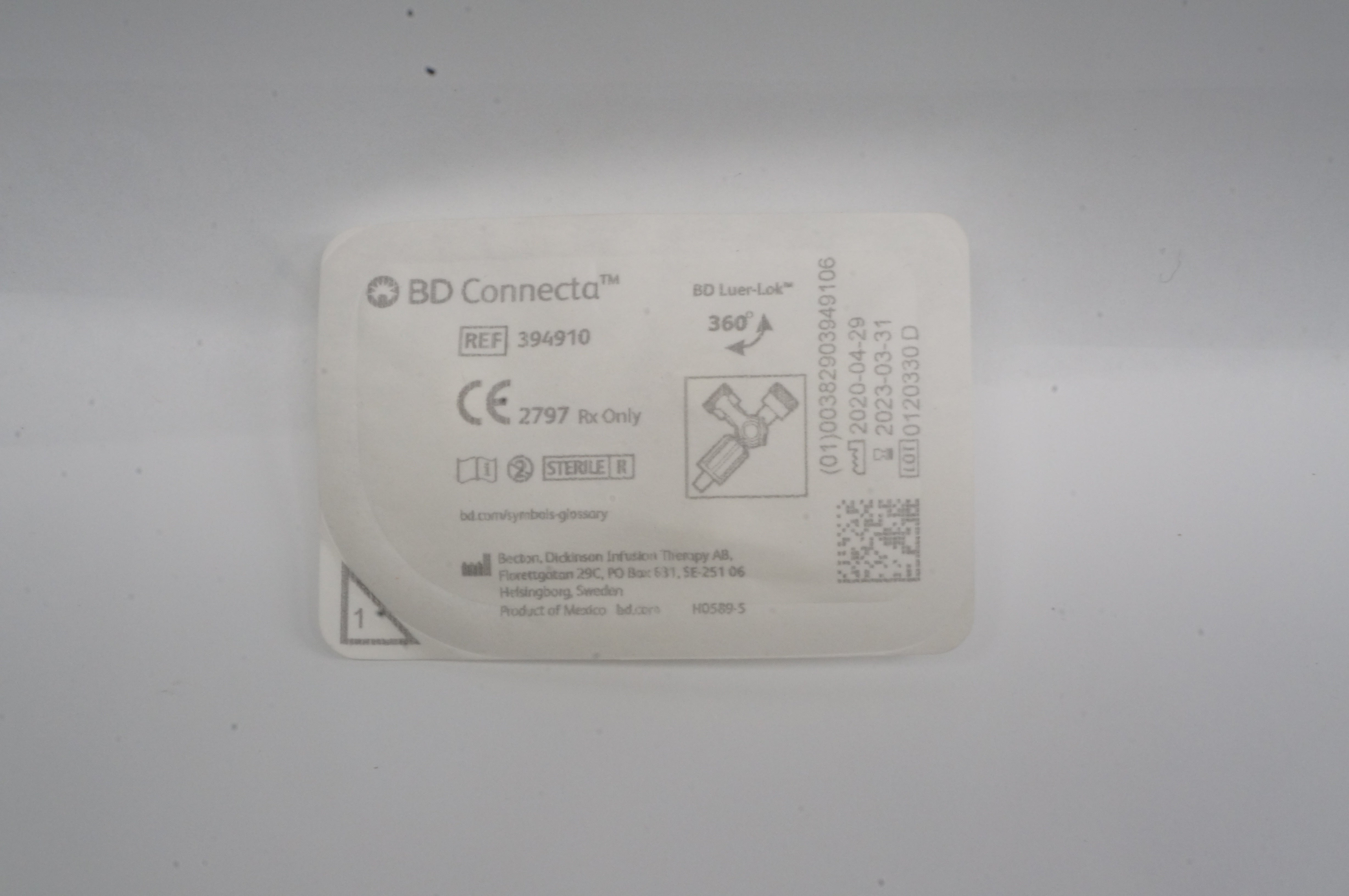 BD 394910 Connecta Plus Stopcock Luer-Lok 360degree (x)