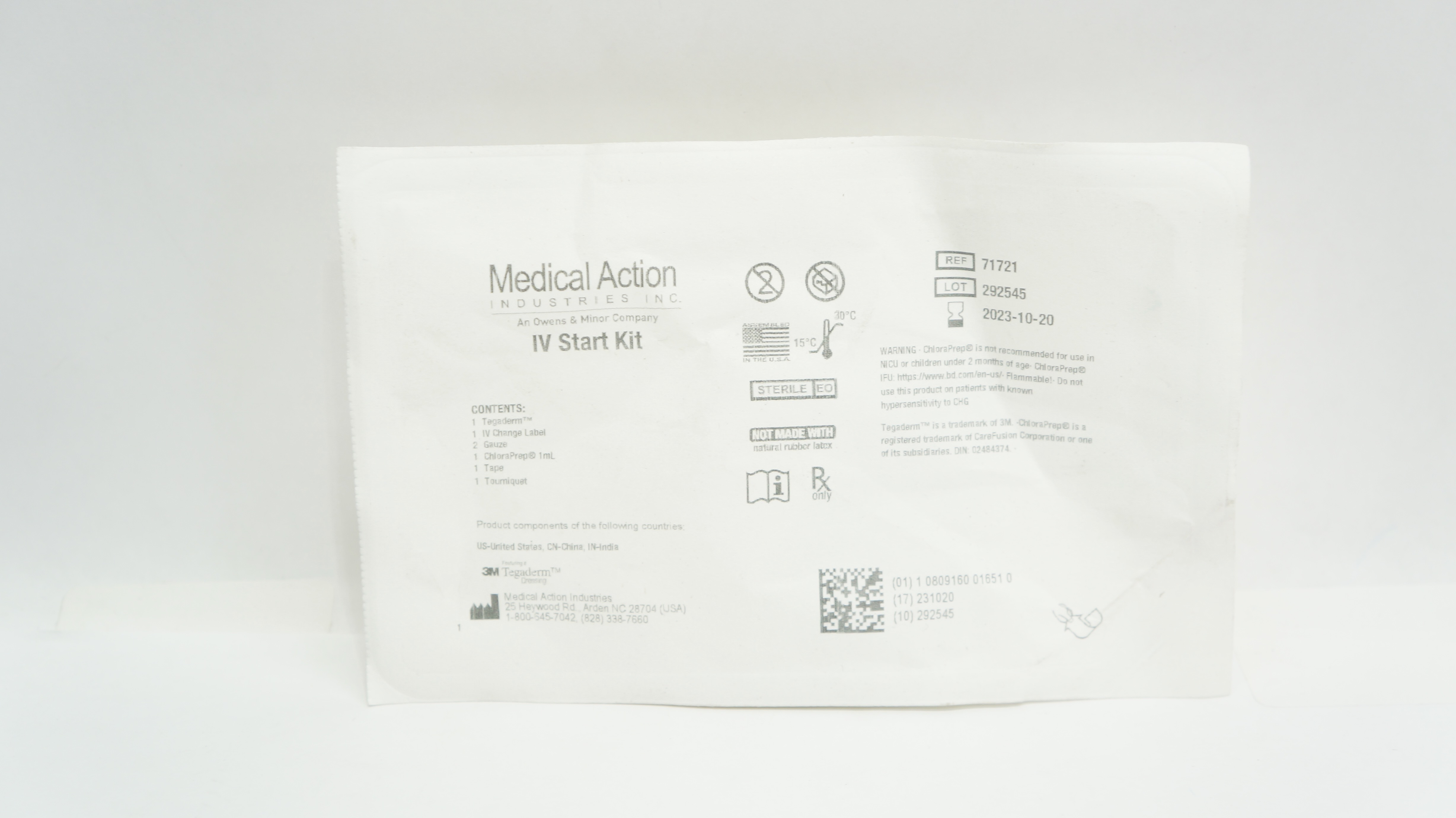 Medical Action Industries 71721 3M Tegaderm IV Start Kit (x)