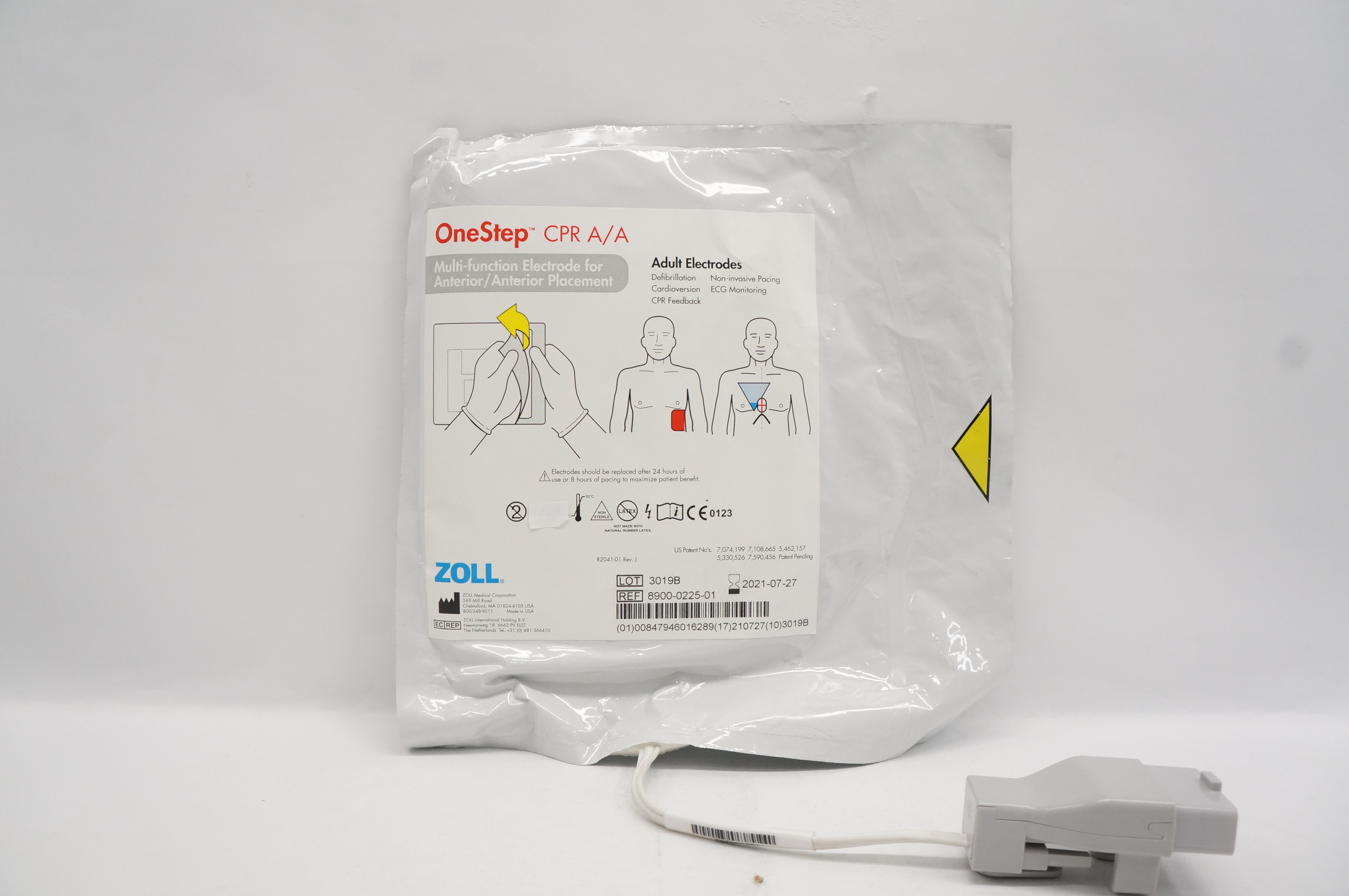 Zoll 8900-0225-01 OneStep CPR A/A Multi-Function Adult Electrode (x)