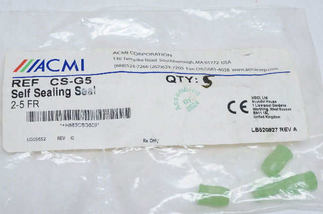 ACMI CS-G5 Self Sealing Seal 2-5Fr. - Box of 5