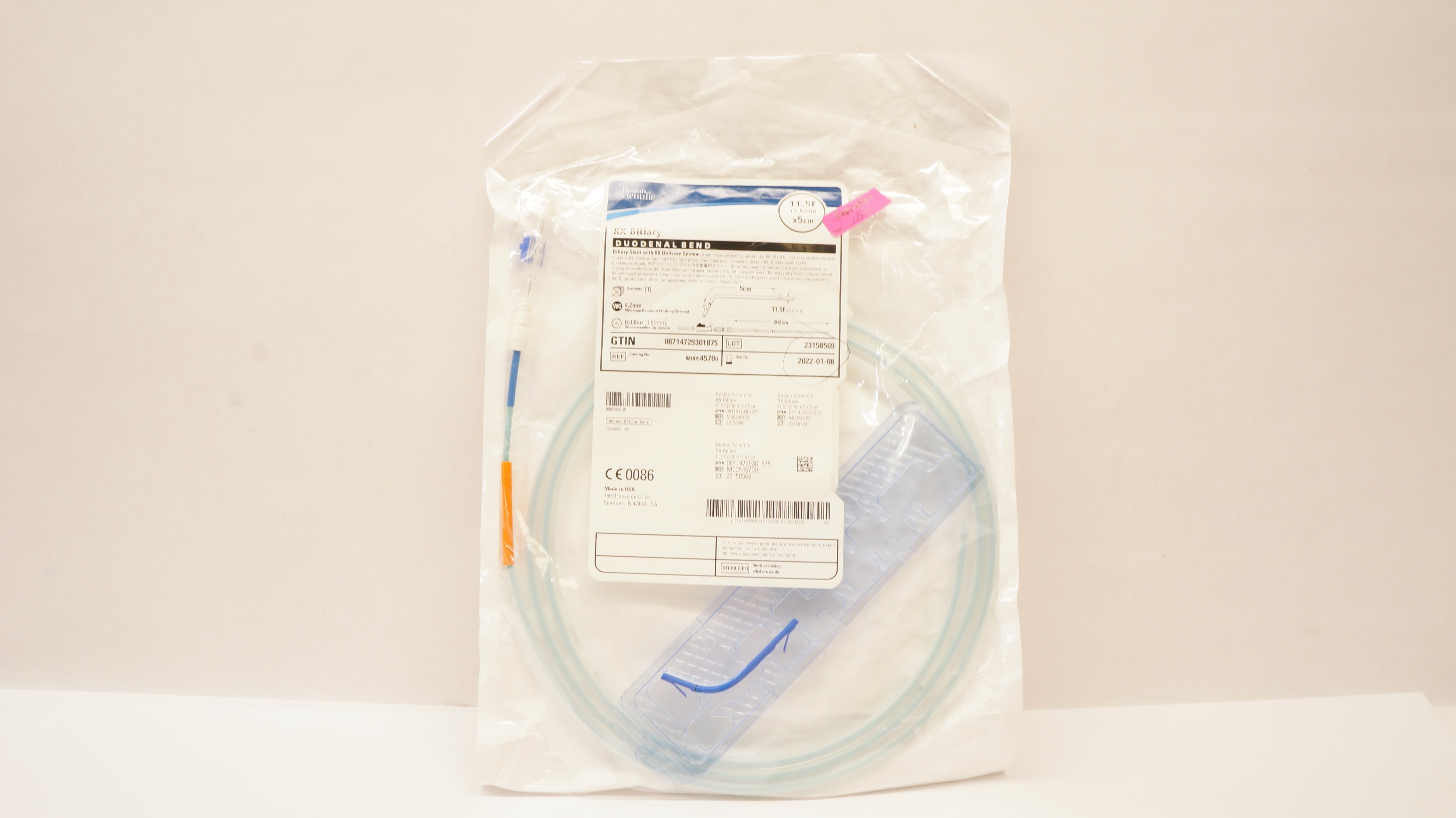 Boston Scientific M00545700 Biliary Stnt with RX Delivery System 11.5F x 5cm (x)