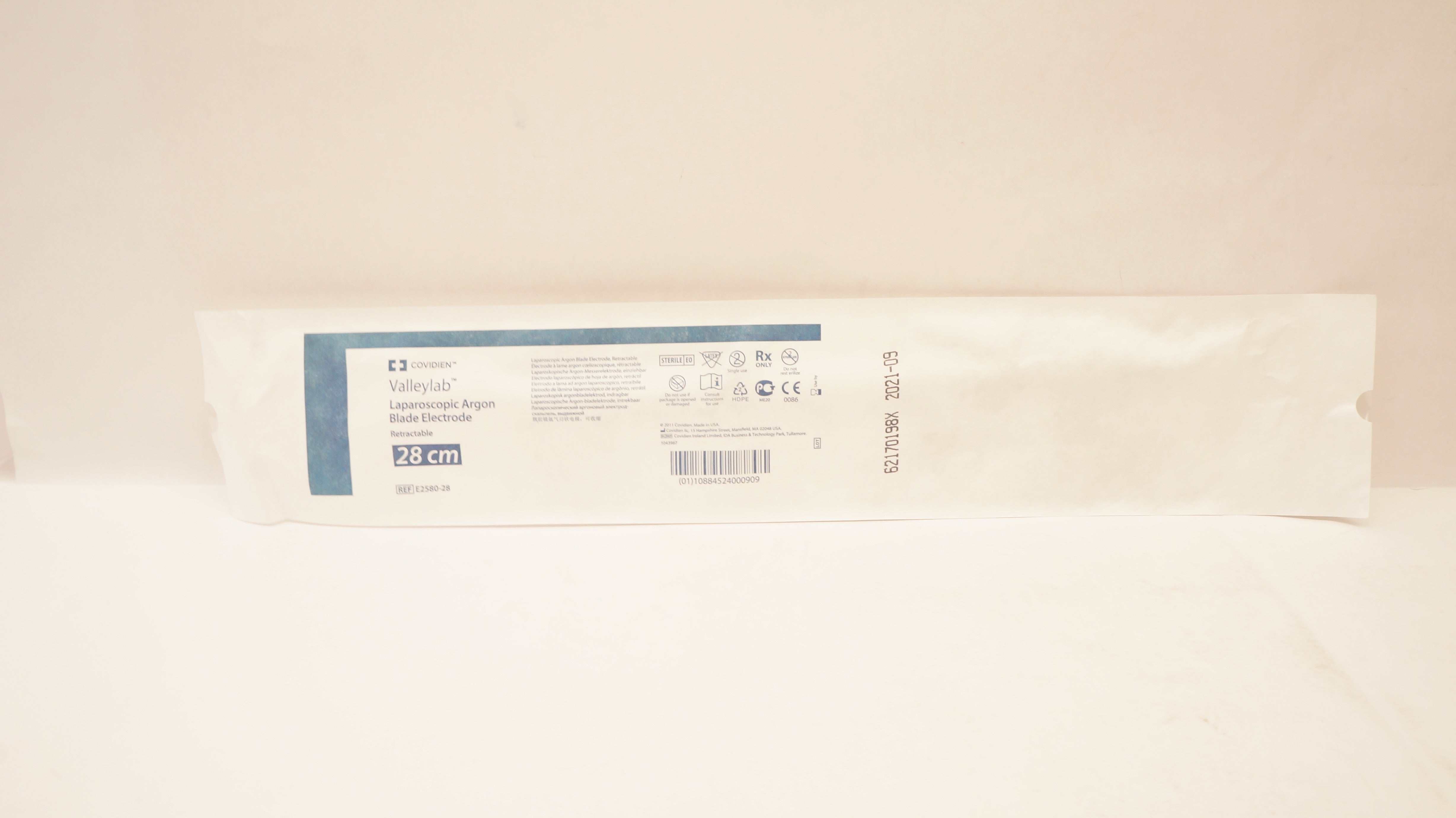 Covidien E2580-28 Laparoscopic Argon Blade Electrode Retractable 28cm (x)