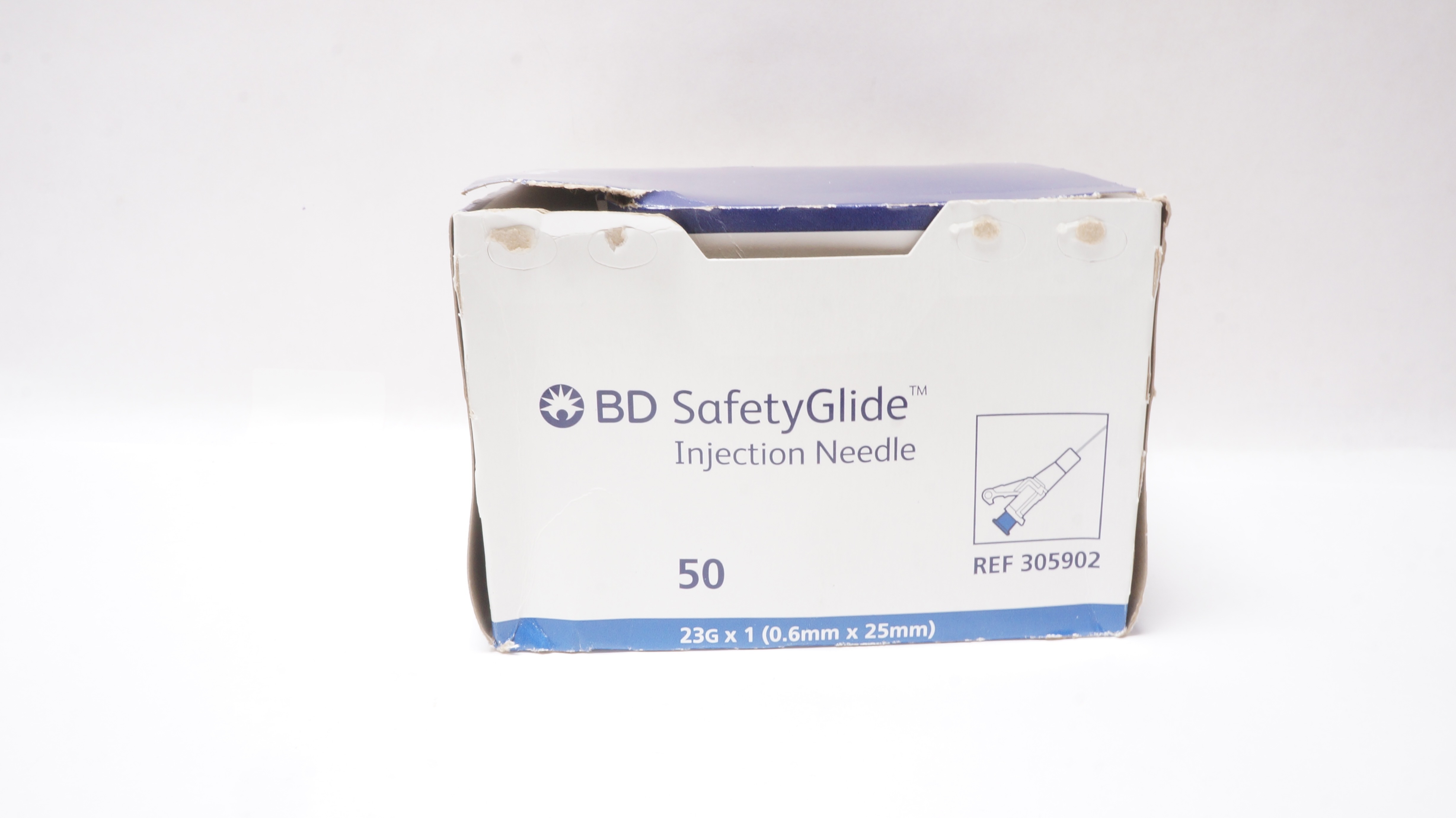 BD 305902 SafetyGlide Injection Ndle 23G x 1 inch - Box of 45