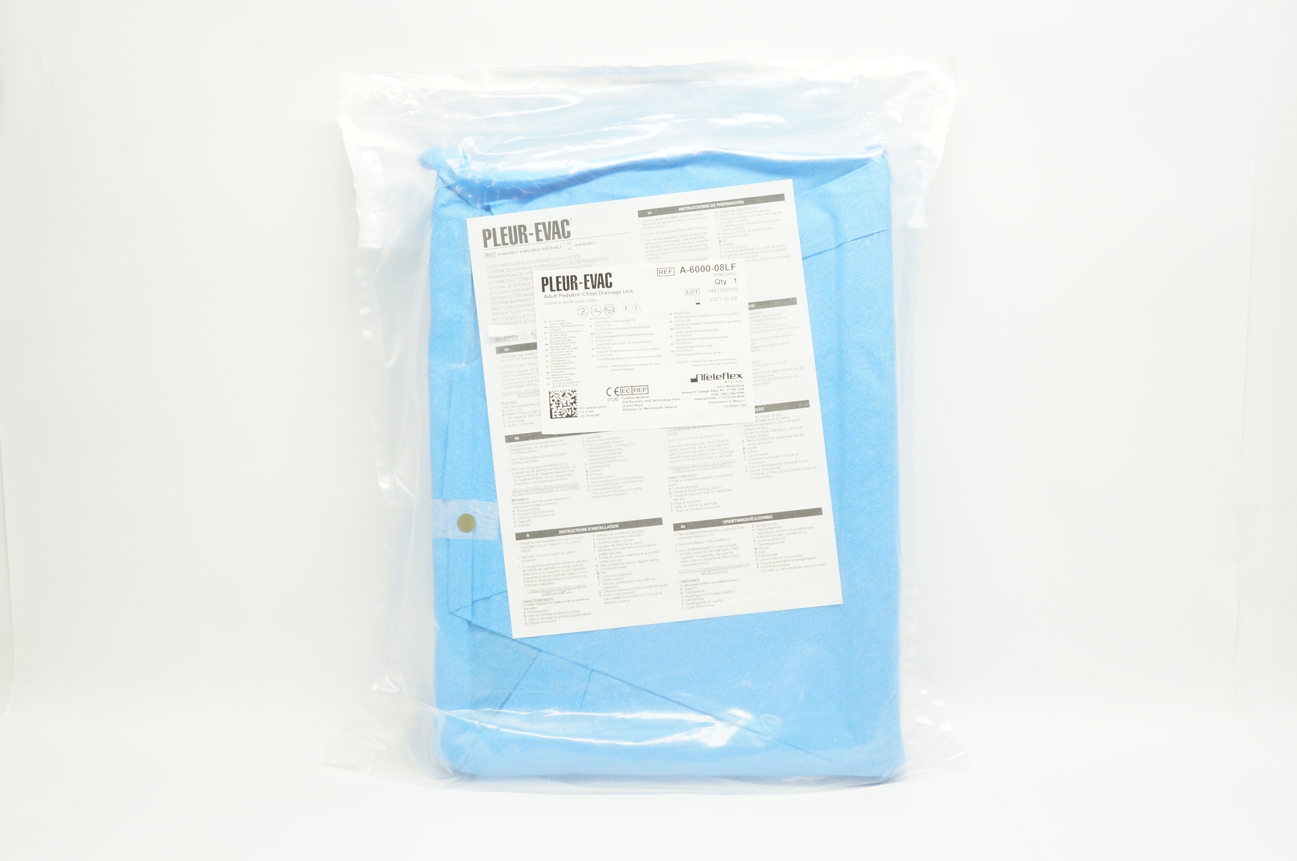 Teleflex A-6000-08LF Pleur-Evac Adult Pediatric Chest Drainage Unit