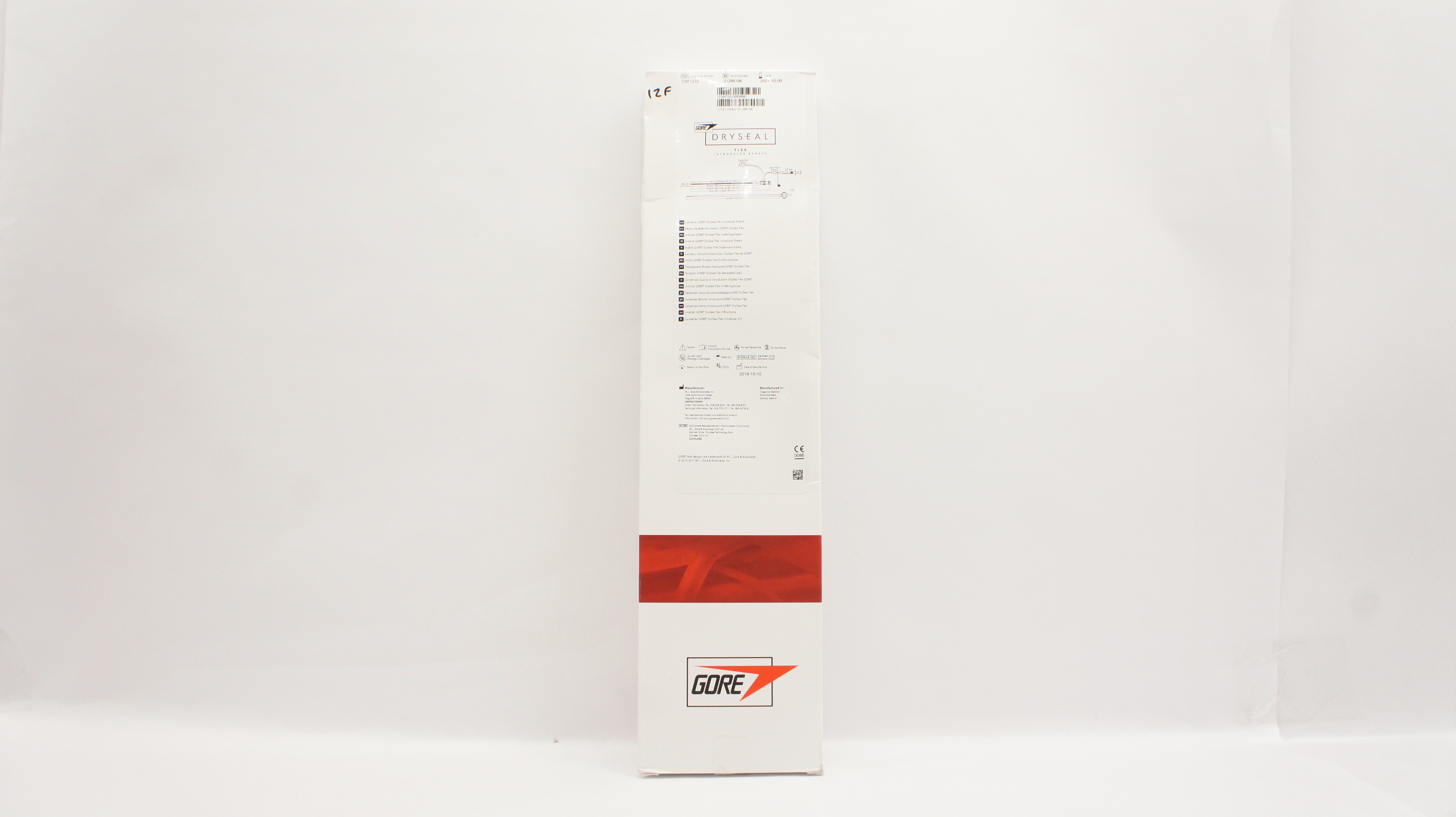 Gore DSF1233 DrySeal Flex Introducer Sheath 33cm x 12Fr (x)