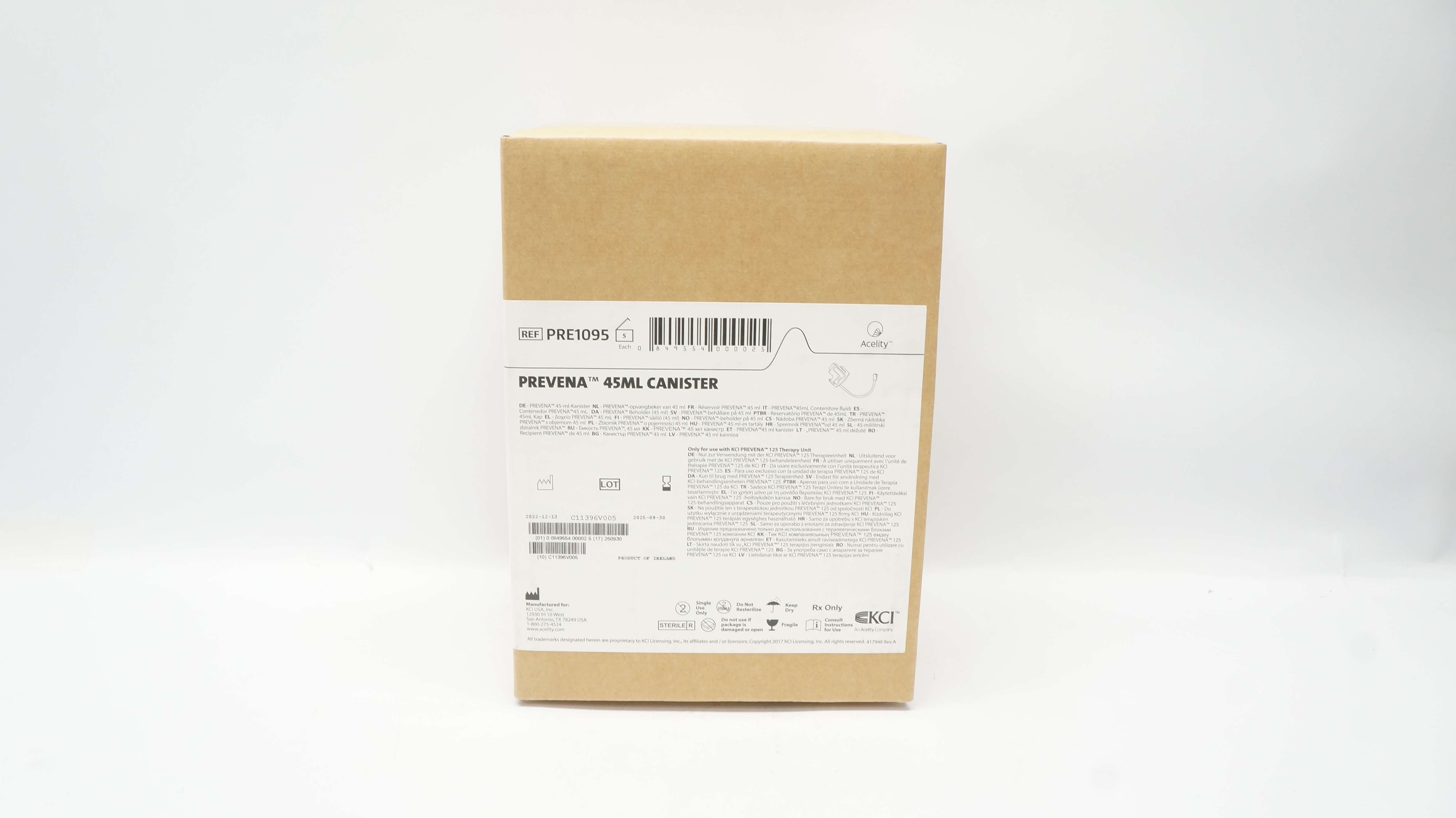 KCI PRE1095 Prevena 45ml Canister - Box of 5