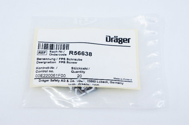 Dräger R56638 FPS Screw - Pack of 20