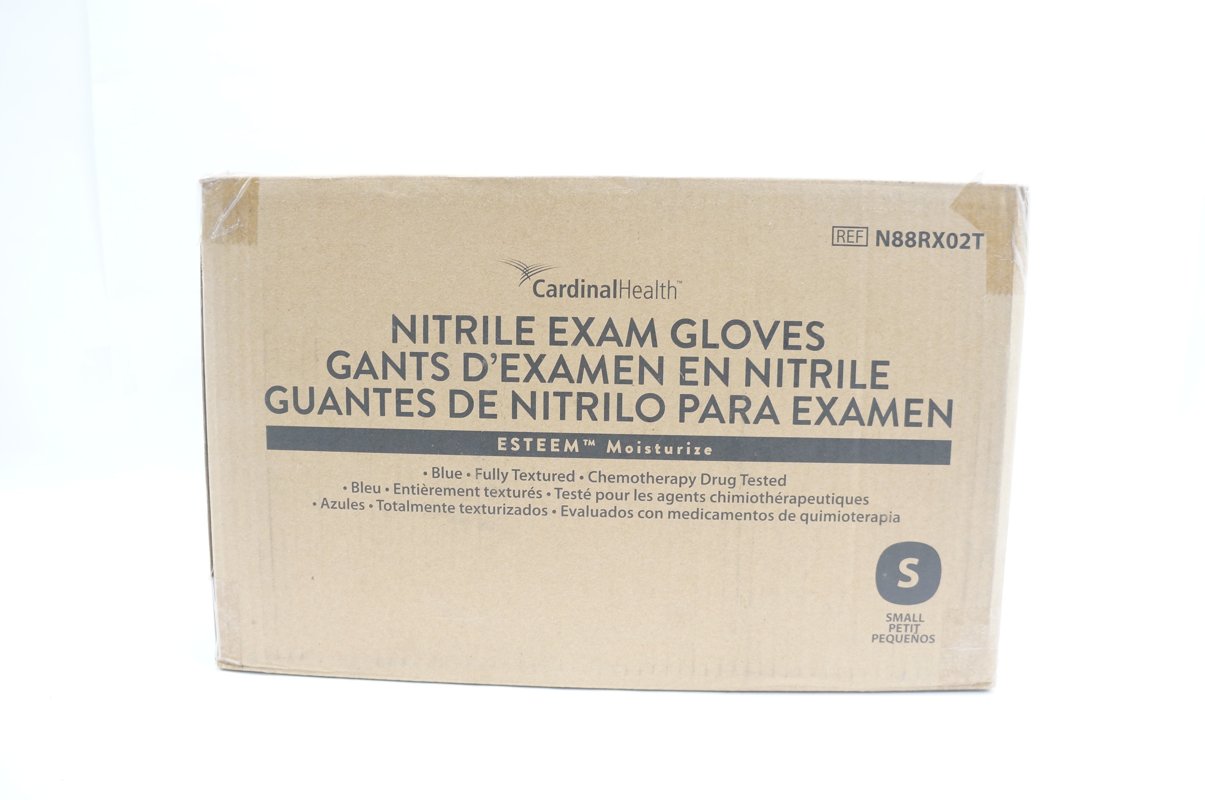 Cardinal Health N88RX02T Esteem Nitrile Exam Gloves S - Case of 1000