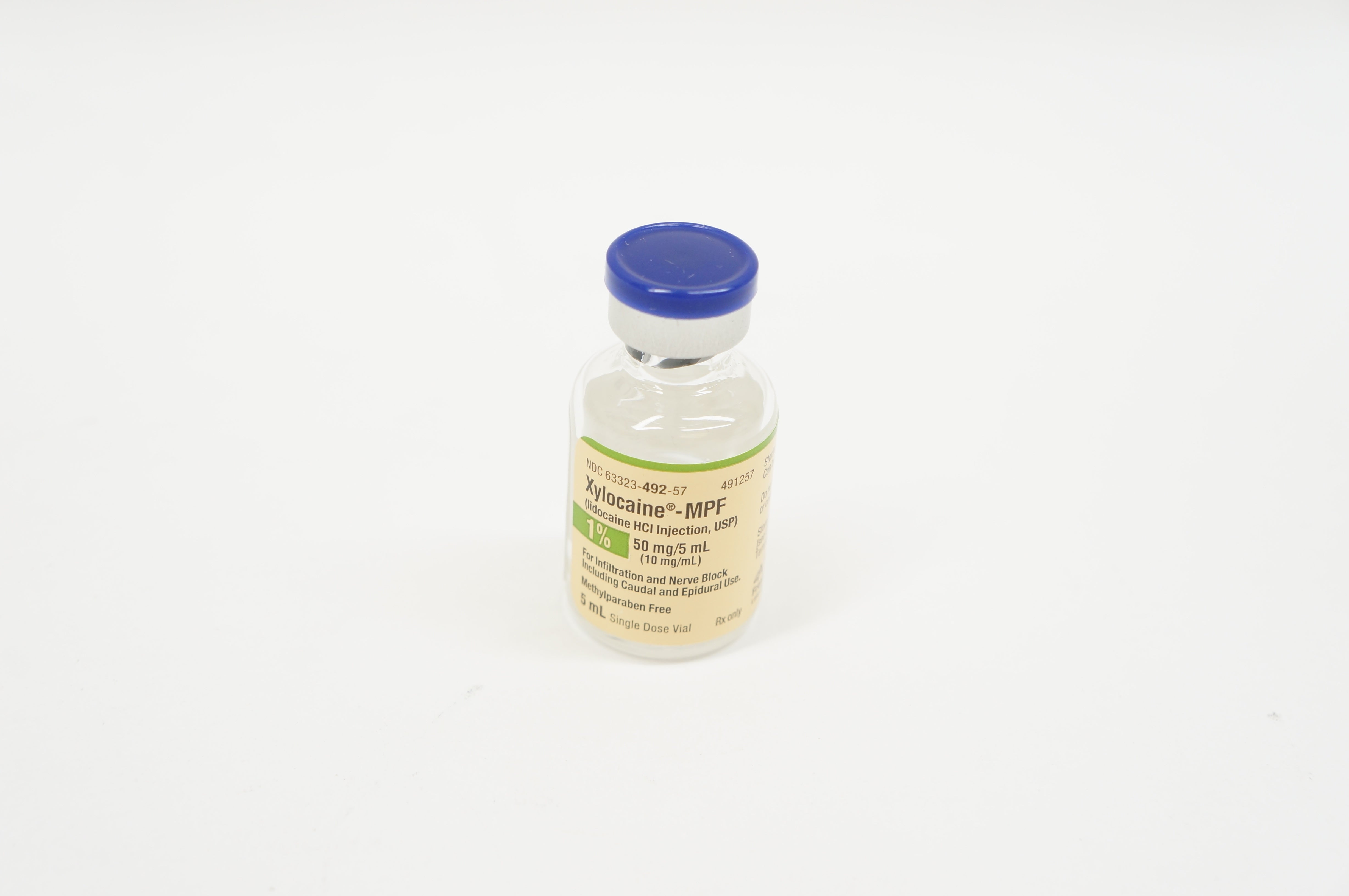 APP Fresenius Kabi 63323-492-57 Xylocaine-MPF lidocaine HCI Injection, 1% 5ml