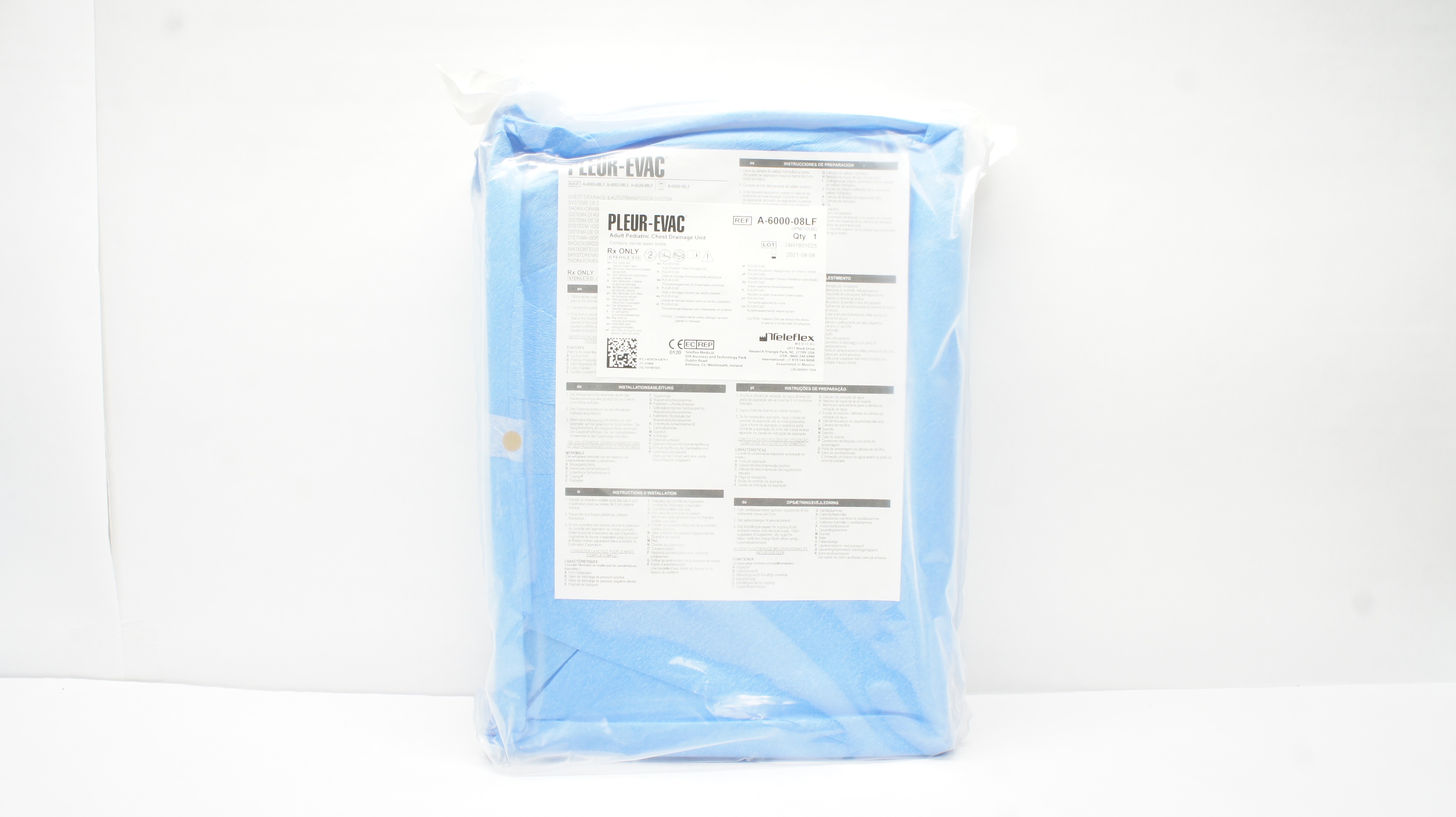 Teleflex A-6000-08LF Pleur-Evac Adult Pediatric Chest Drainage Unit (x)