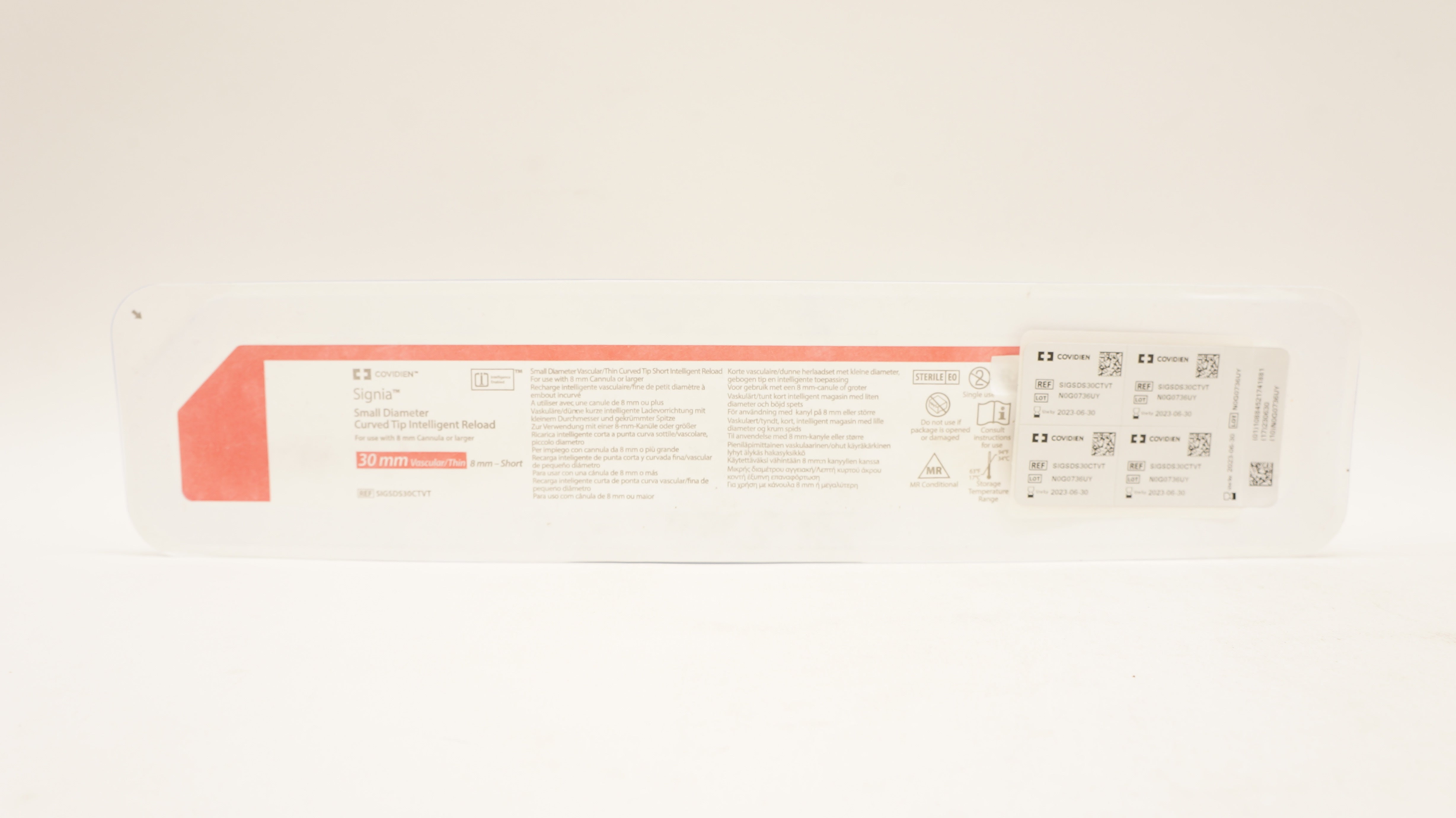 Covidien SIGSDS30CTVT Signia Small Diameter Curved Tip Intelligent Reload 30mm