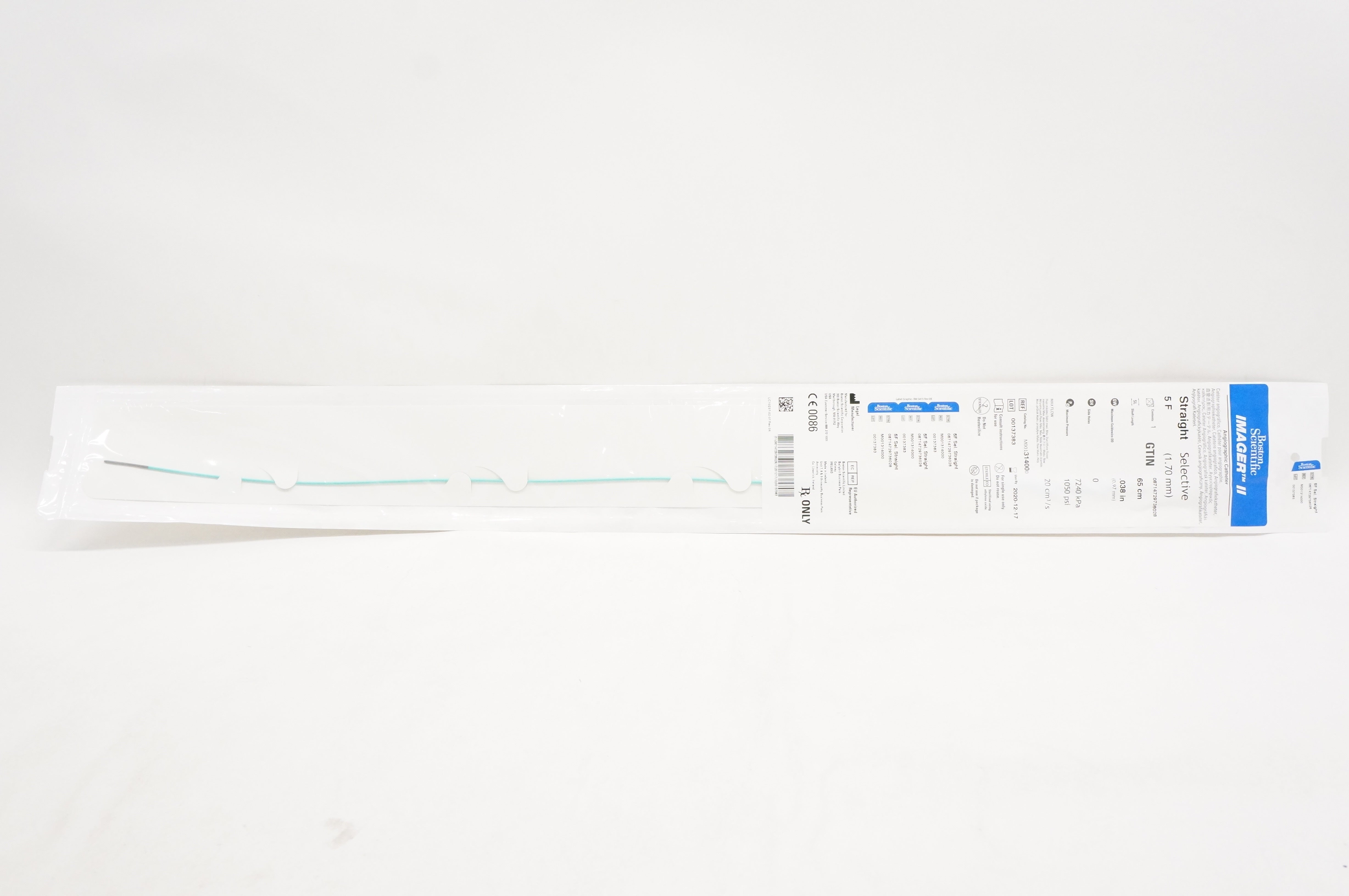 Boston Scientific M001314000 ImagerII Angiographic Cath.Straight Selective 5F(x)