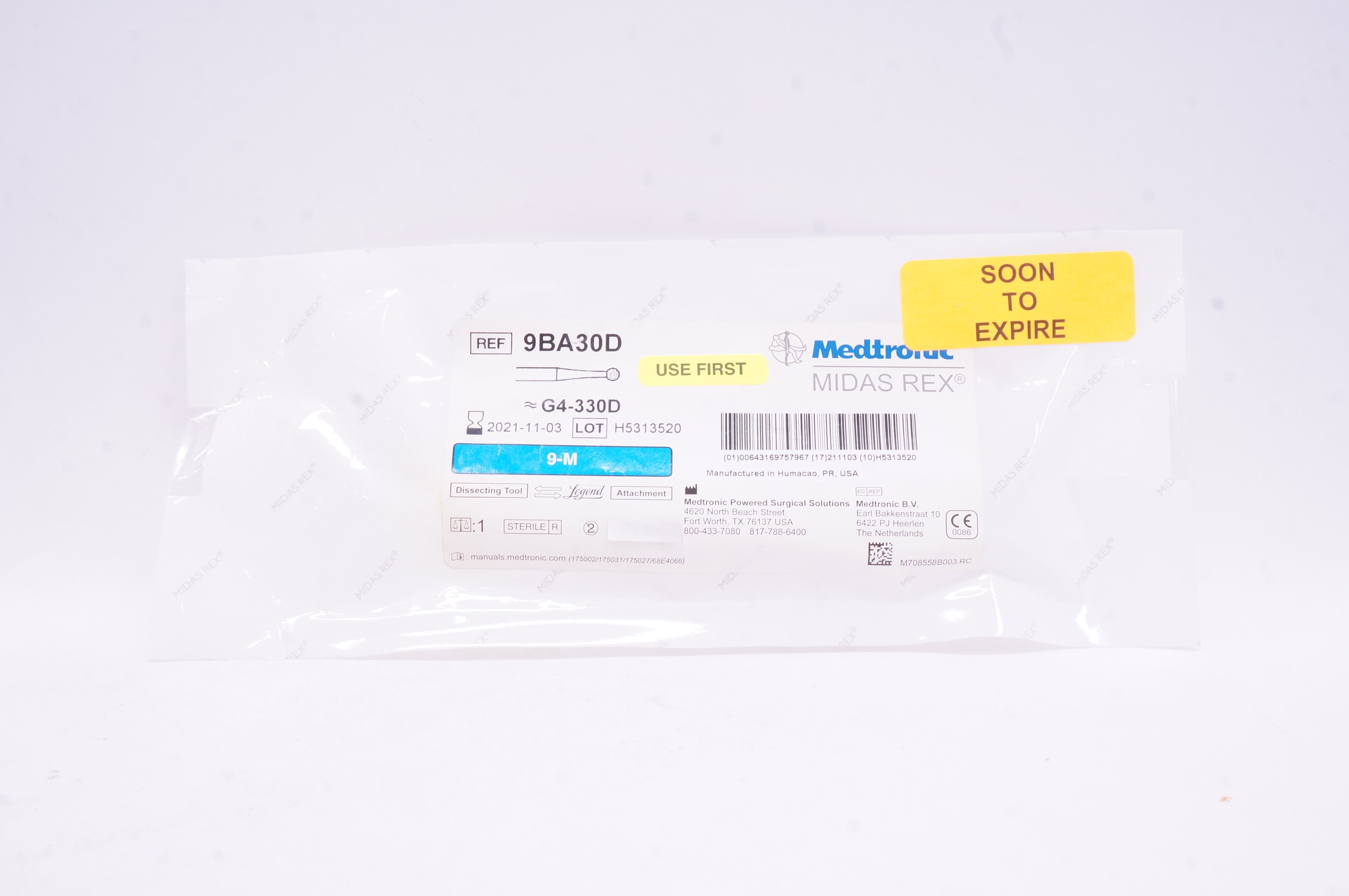 Medtronic 9BA30DC G6-330DC Midas Rex 9-M Dissecting Tool