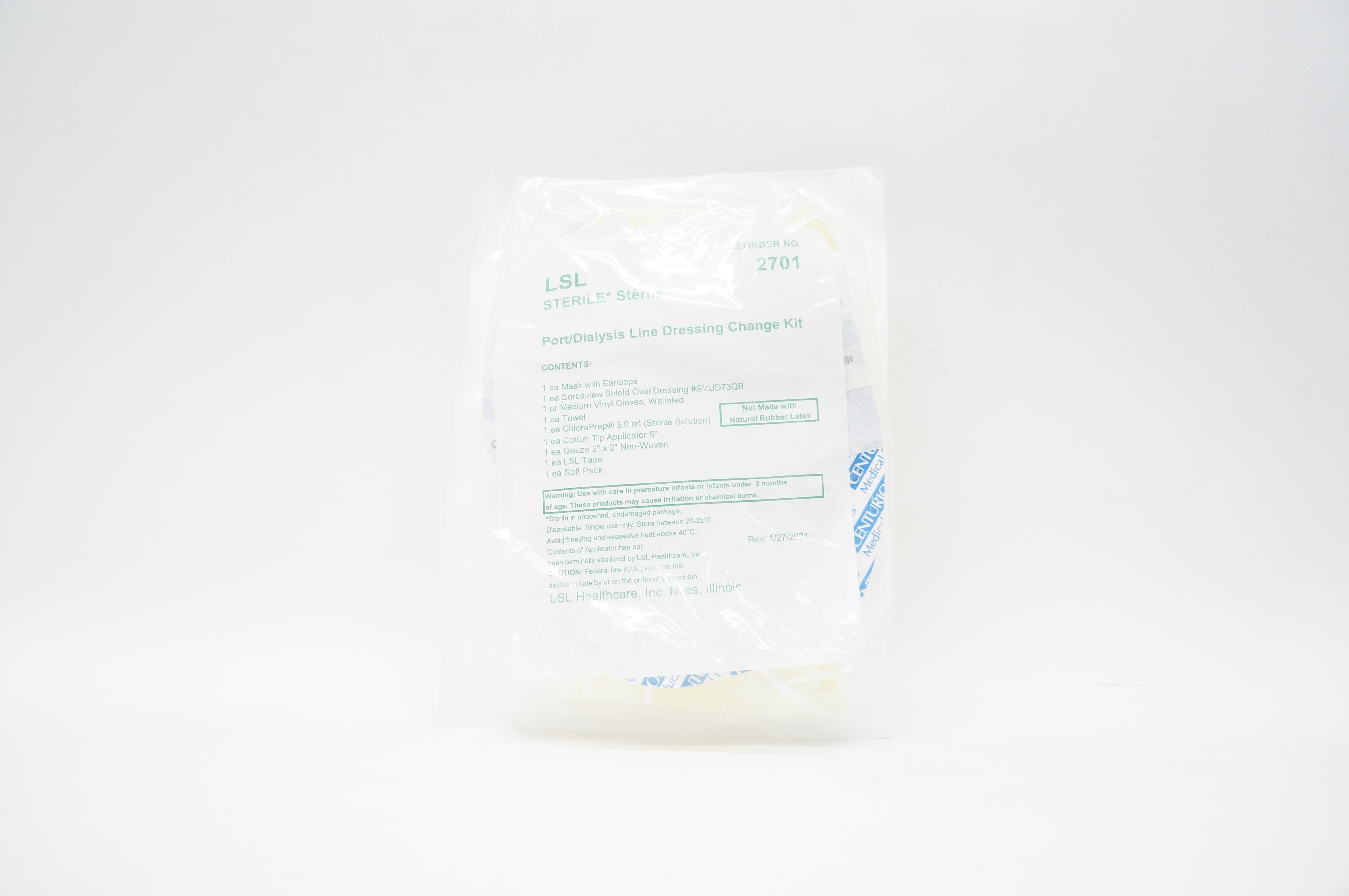 LSL 2701 Port/Dialysis Line Dressing Change Kit