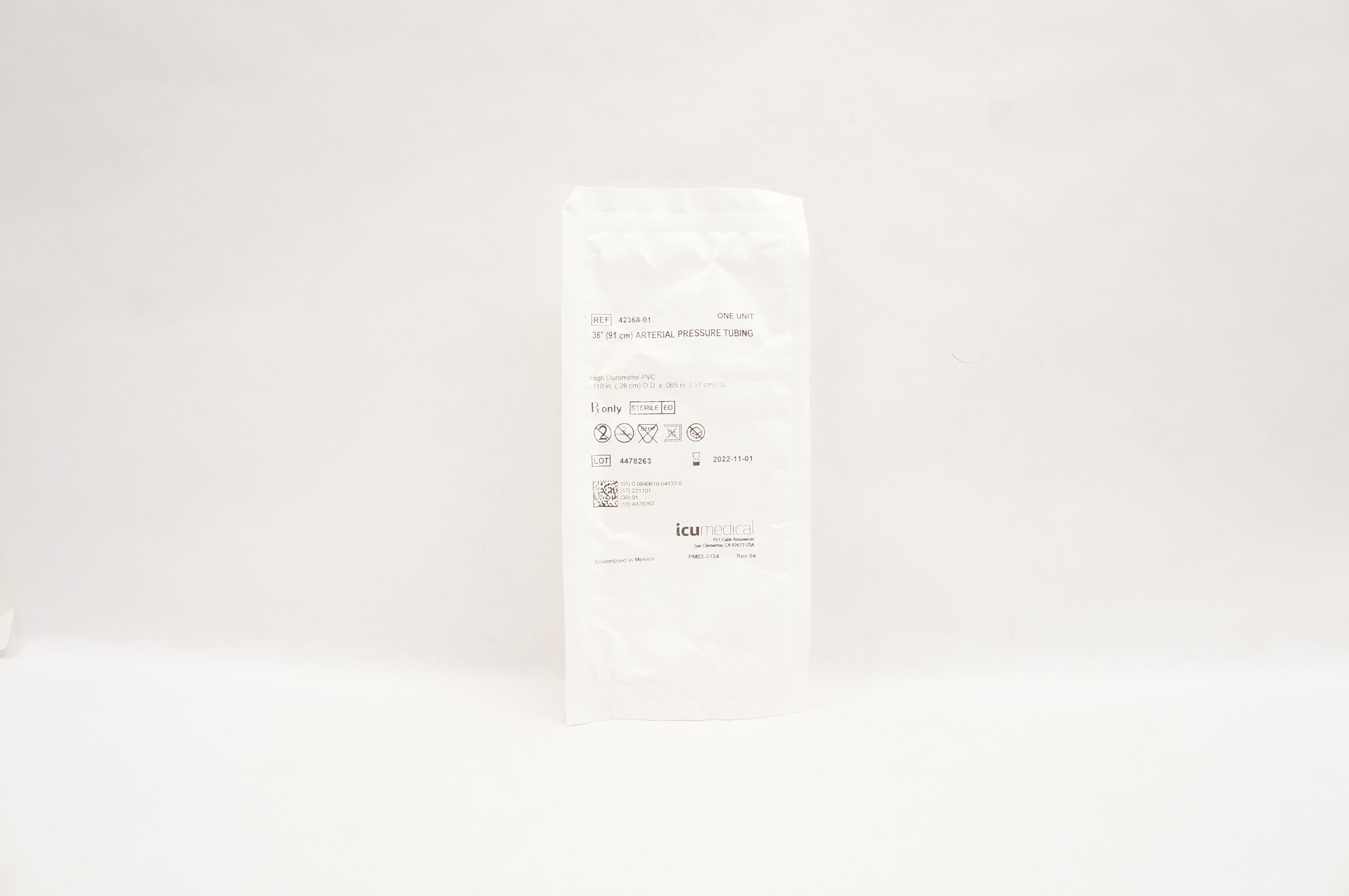 ICU Medical 42368-01 Arterial Pressure Tubing 36 inch
