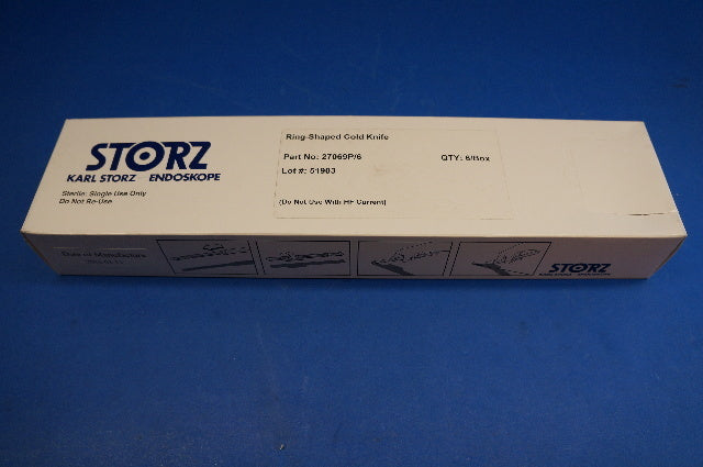 Karl Storz 27069P/6 Cold Knife Ring-Shaped, not to be used with HF current ~ Box of 6