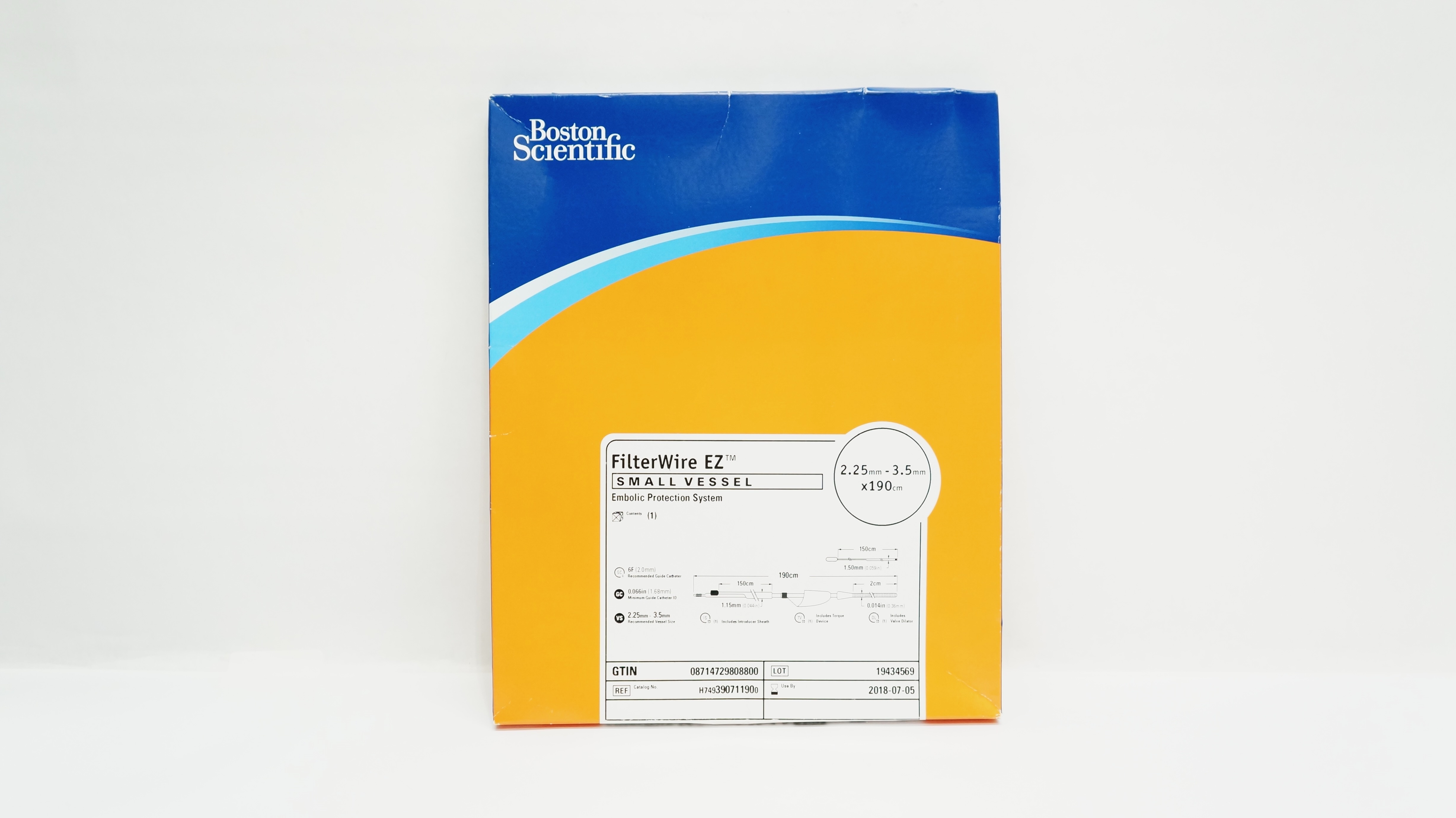 Boston Scientific 39071190 FilterWire EZ Small Vessel 2.25mm - 3.5mm x 190cm (x)